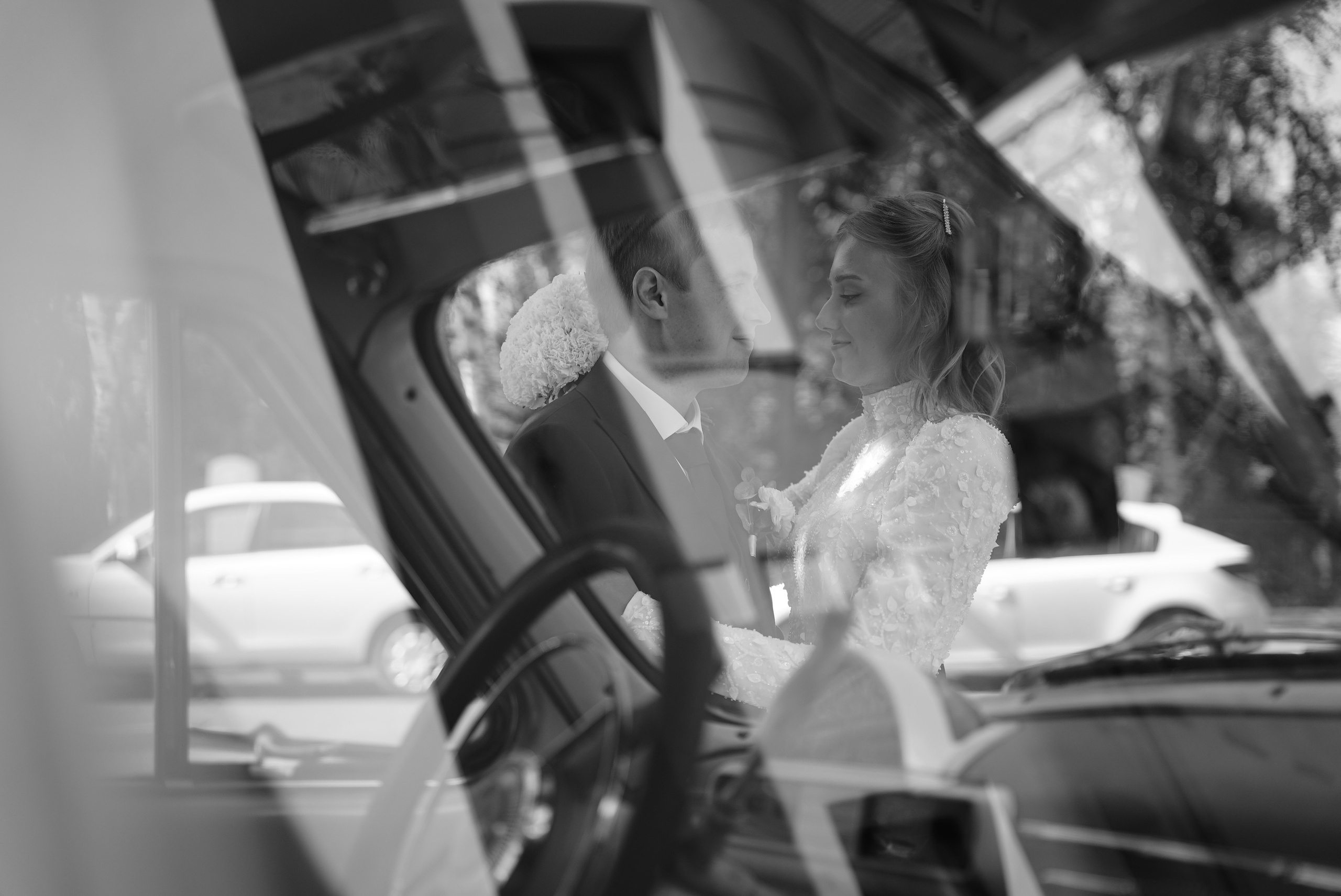 Андрей и Алина чб. Свадебный фотограф в Самаре Анна Ковалева