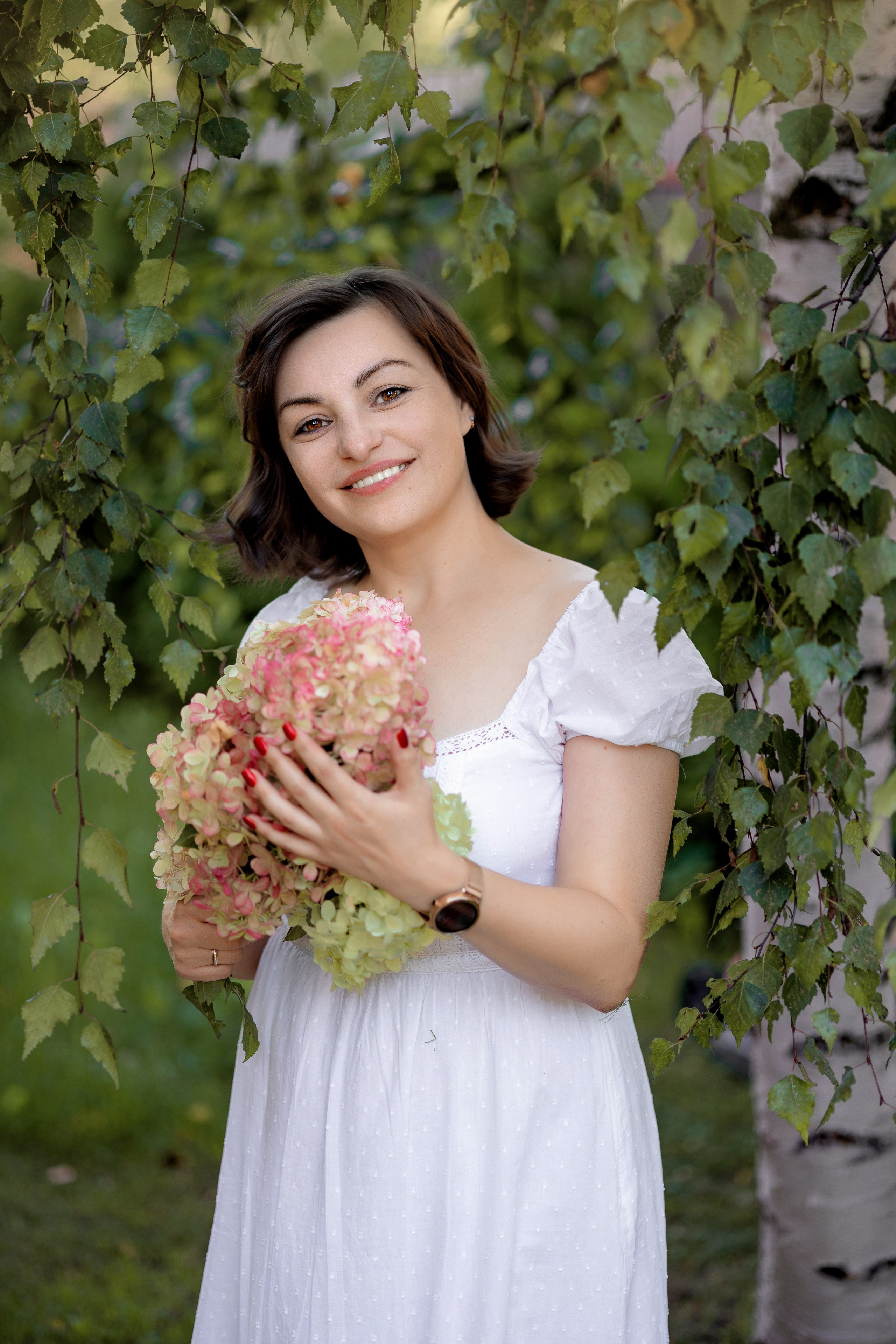В саду гортензий. Выпускные альбомы. Школьный и семейный фотограф Виктория Игнатьева