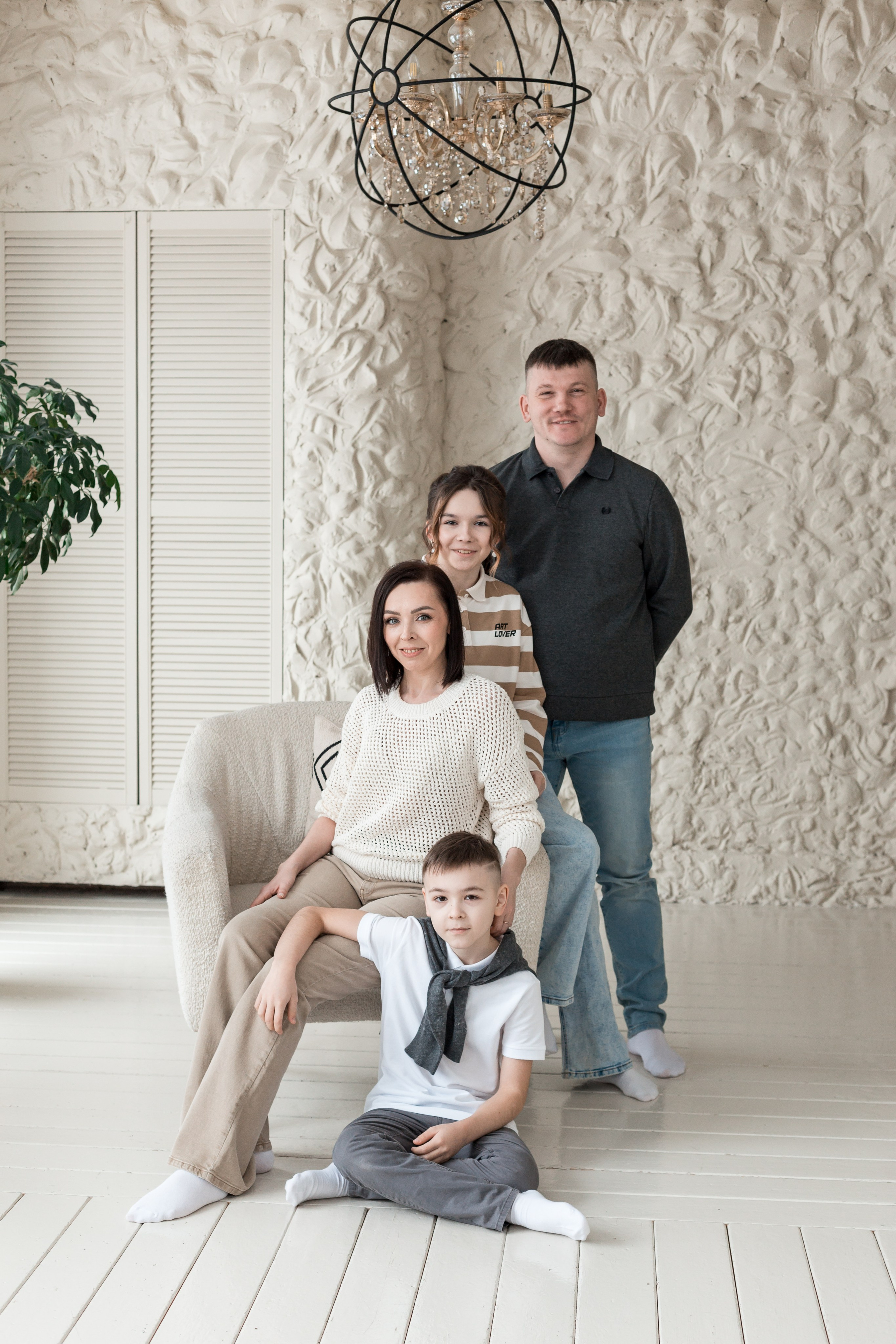 Семейная студийная съемка. Семейный и детский фотограф в Перми Ксения Масленникова