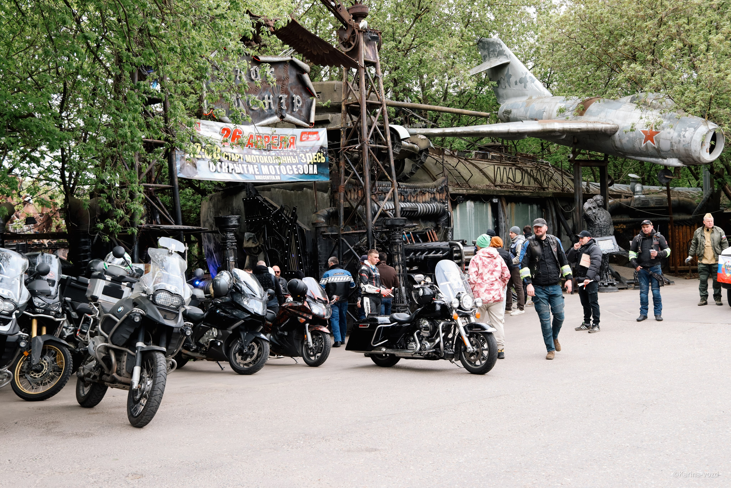 Открытие мотосезона 2025 «Ночные Волки"/ Москва. Репортажный фотограф в Москве и Зеленограде Karina-vozd