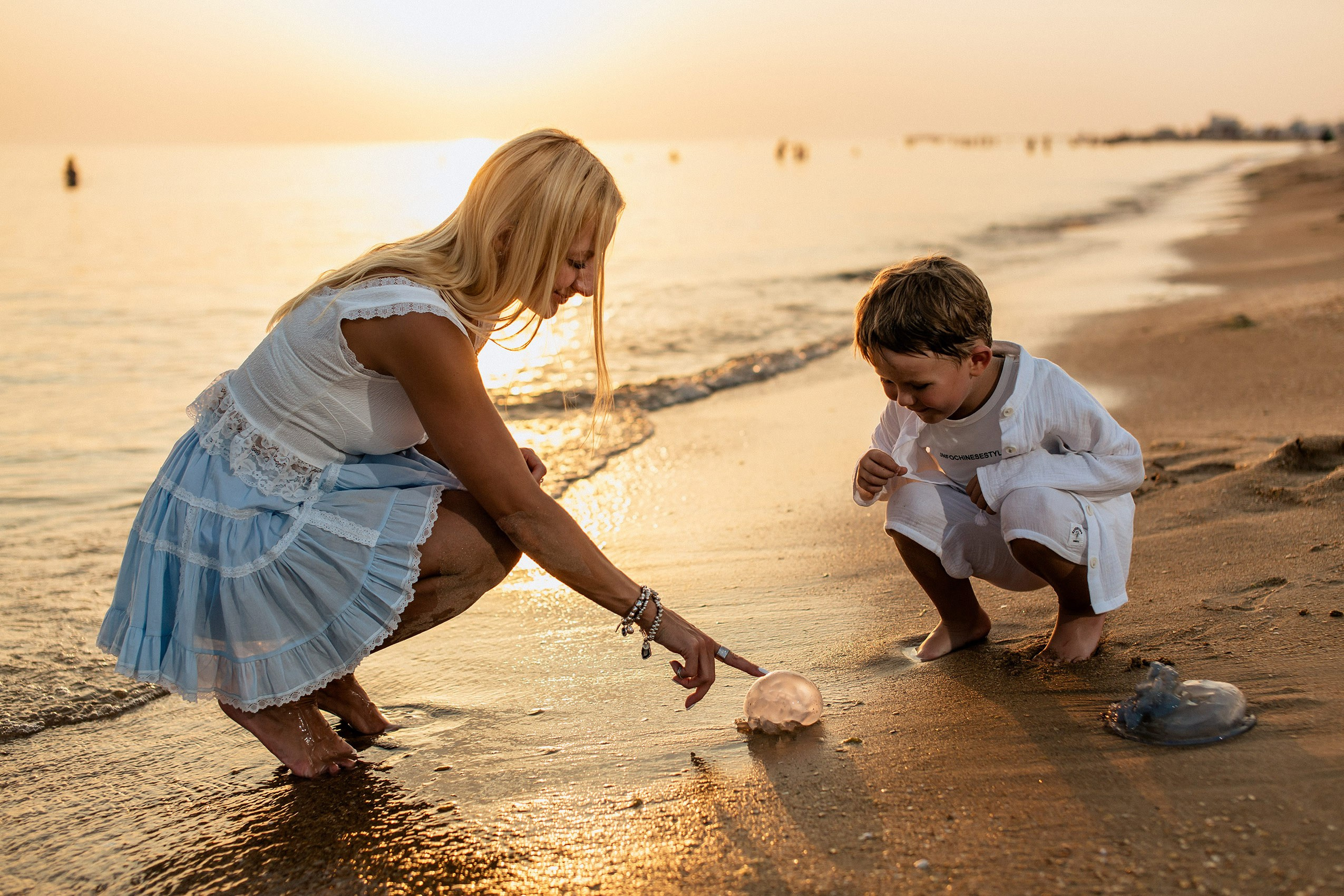 Семейная фотосъемка на пляже Джемете