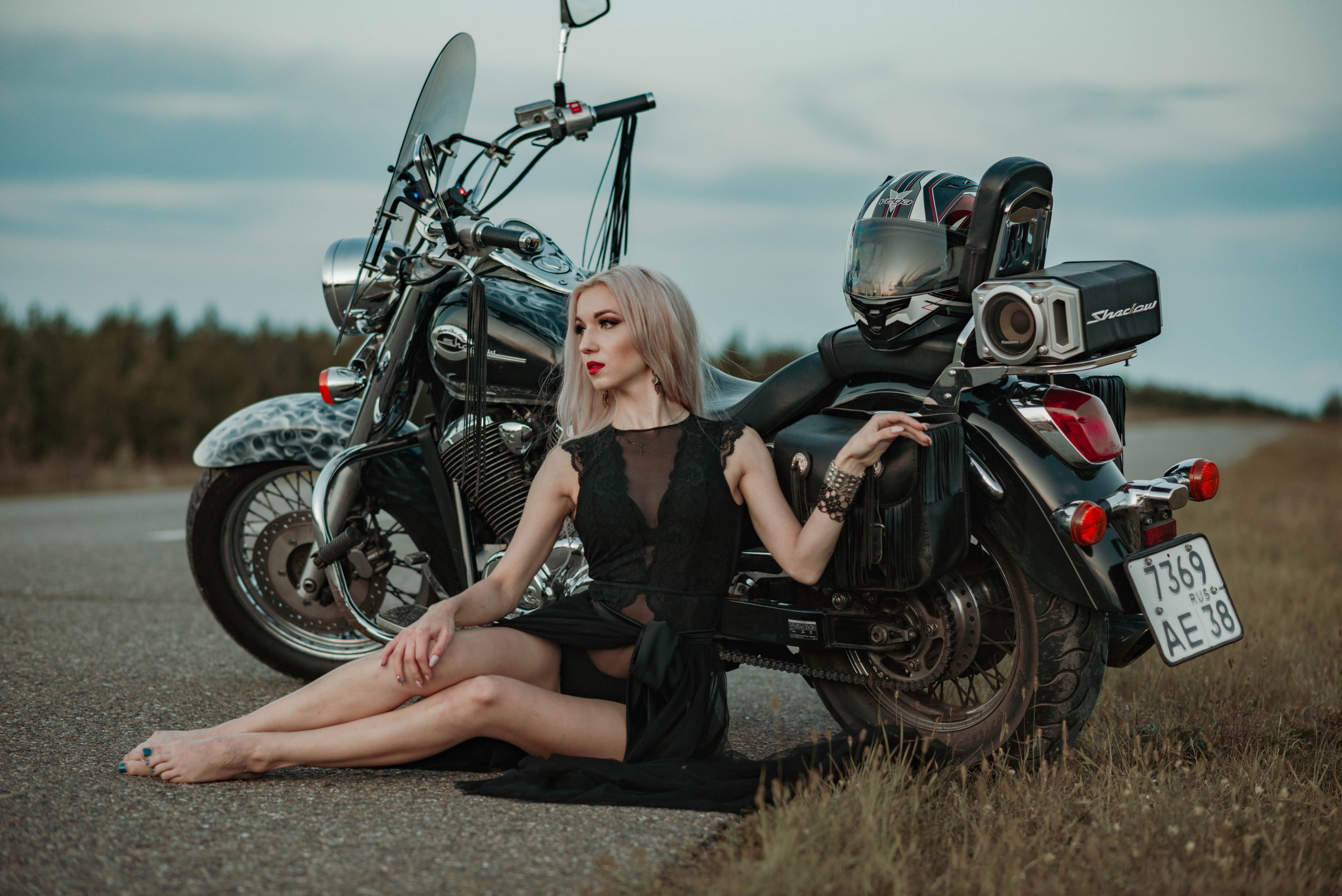 На мотоцикле. Семейный и свадебный фотограф в Абакане Юлия Су