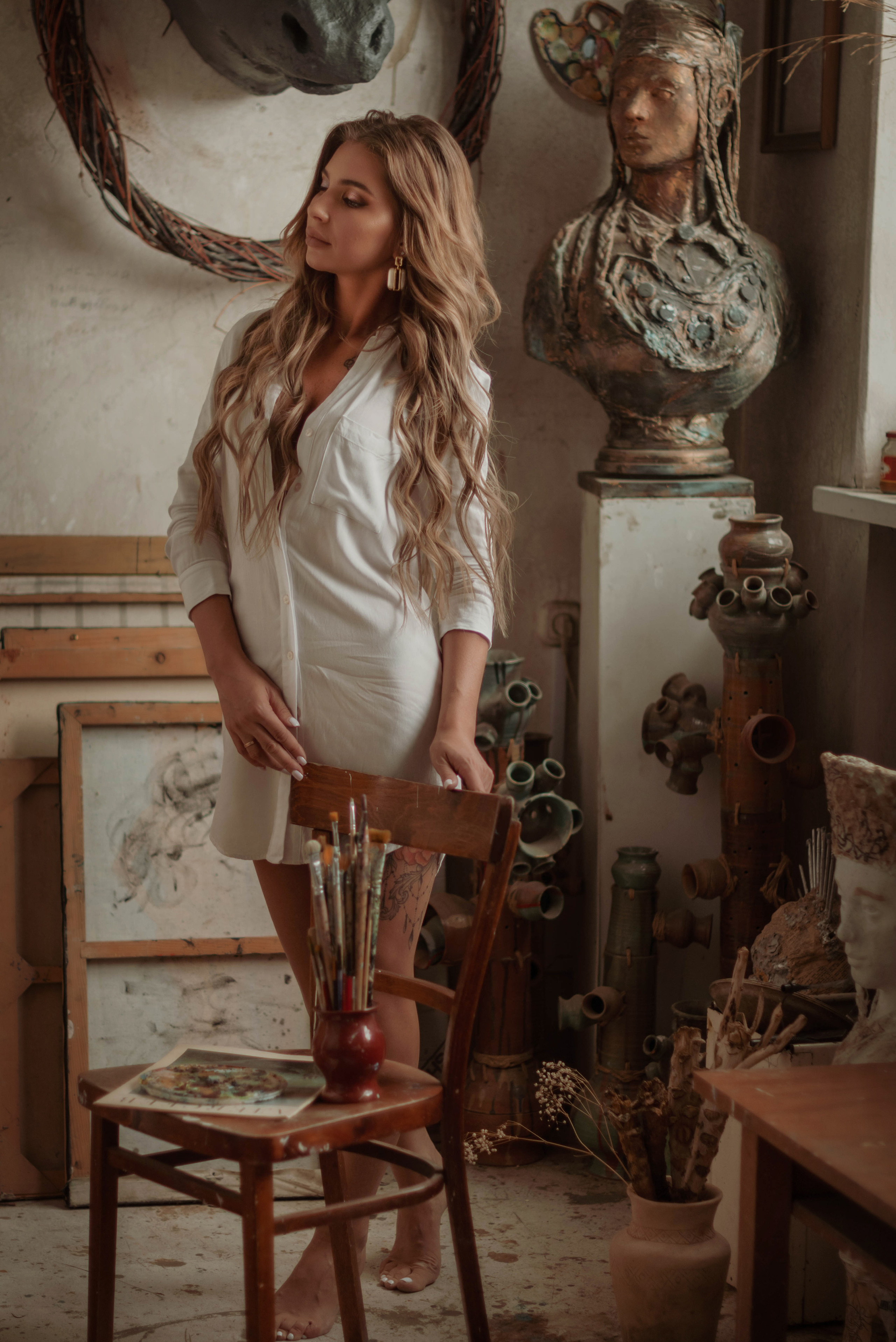 В художественной мастерской. Семейный и свадебный фотограф в Абакане Юлия Су