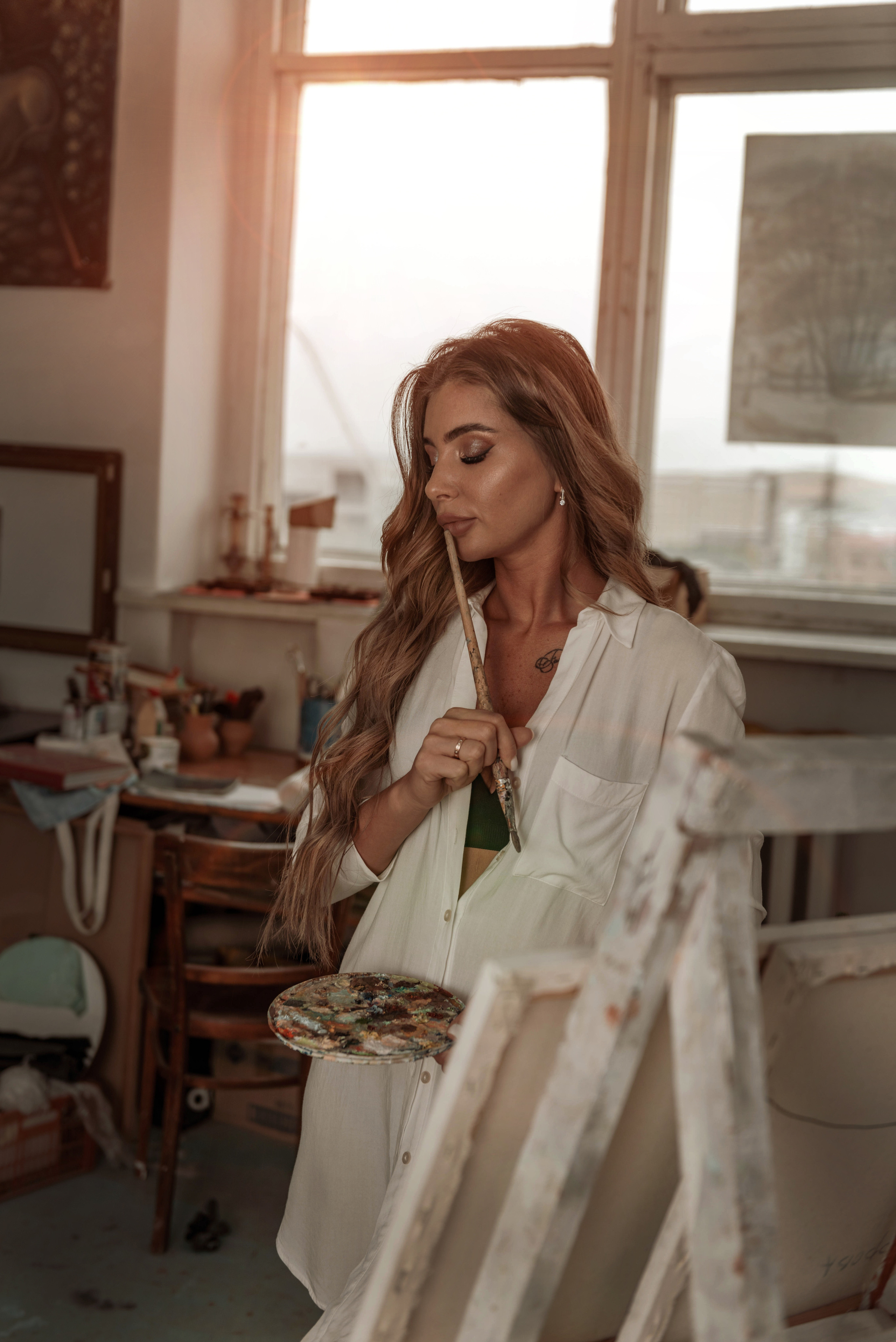 В художественной мастерской. Семейный и свадебный фотограф в Абакане Юлия Су