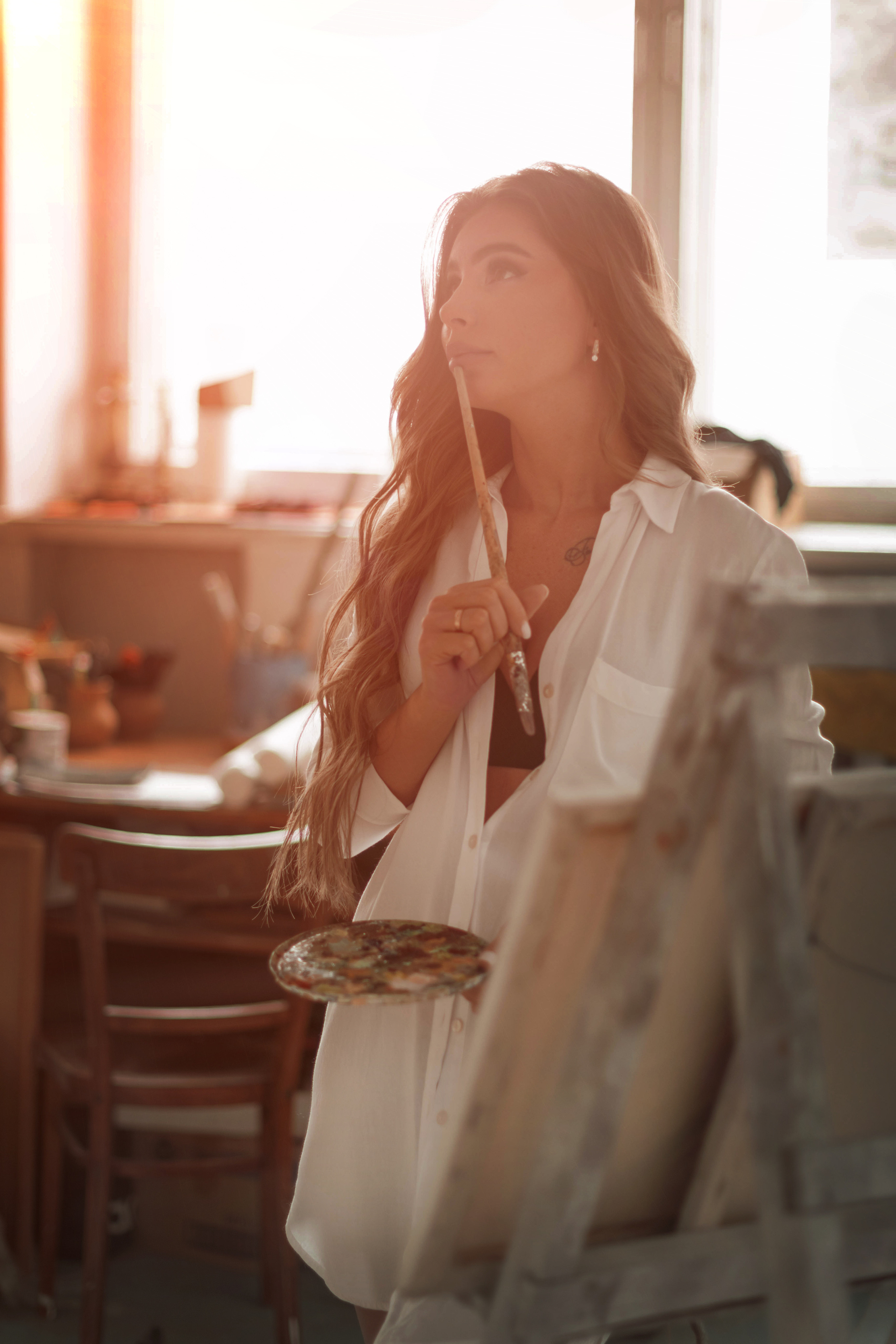 В художественной мастерской. Семейный и свадебный фотограф в Абакане Юлия Су