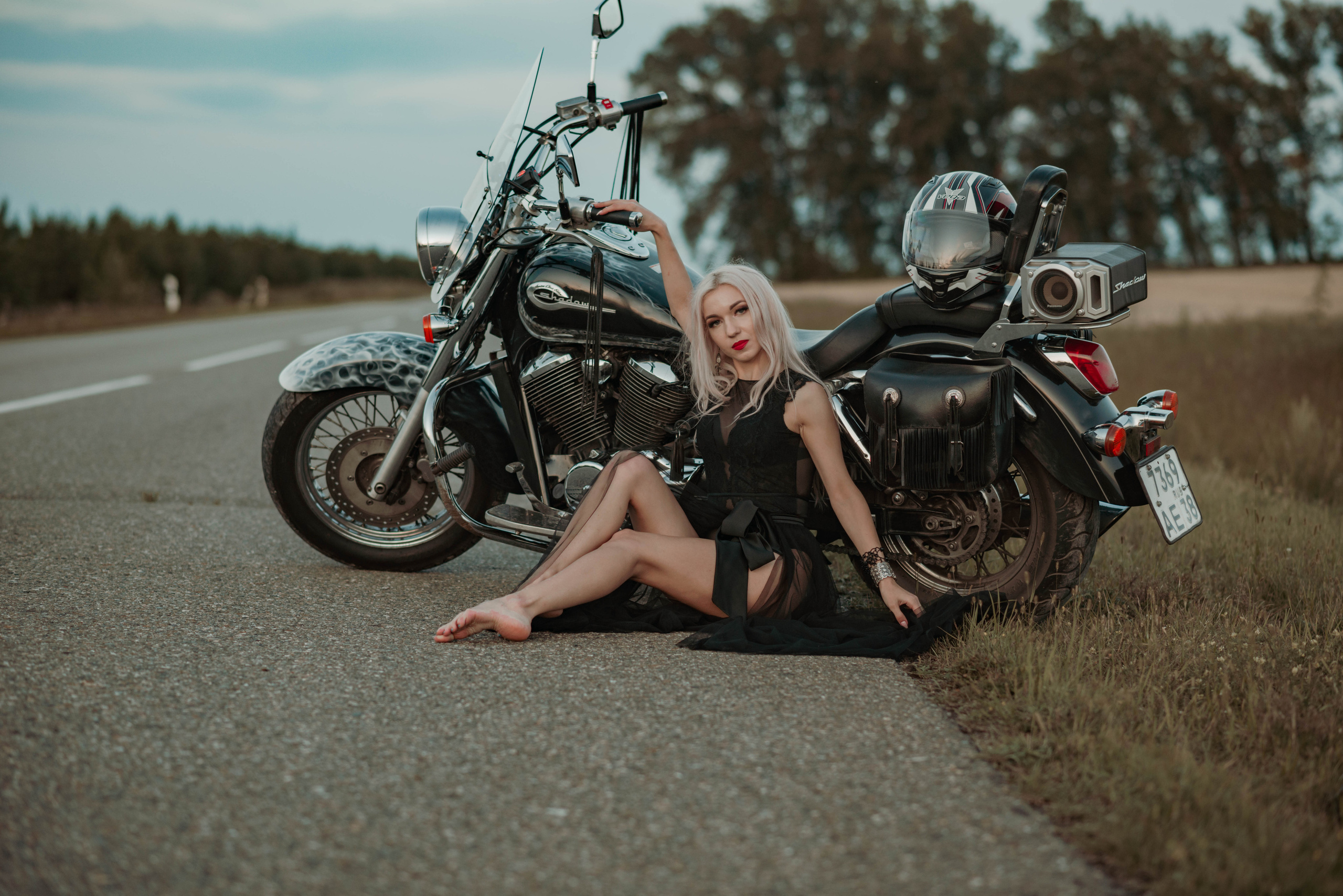 На мотоцикле. Семейный и свадебный фотограф в Абакане Юлия Су