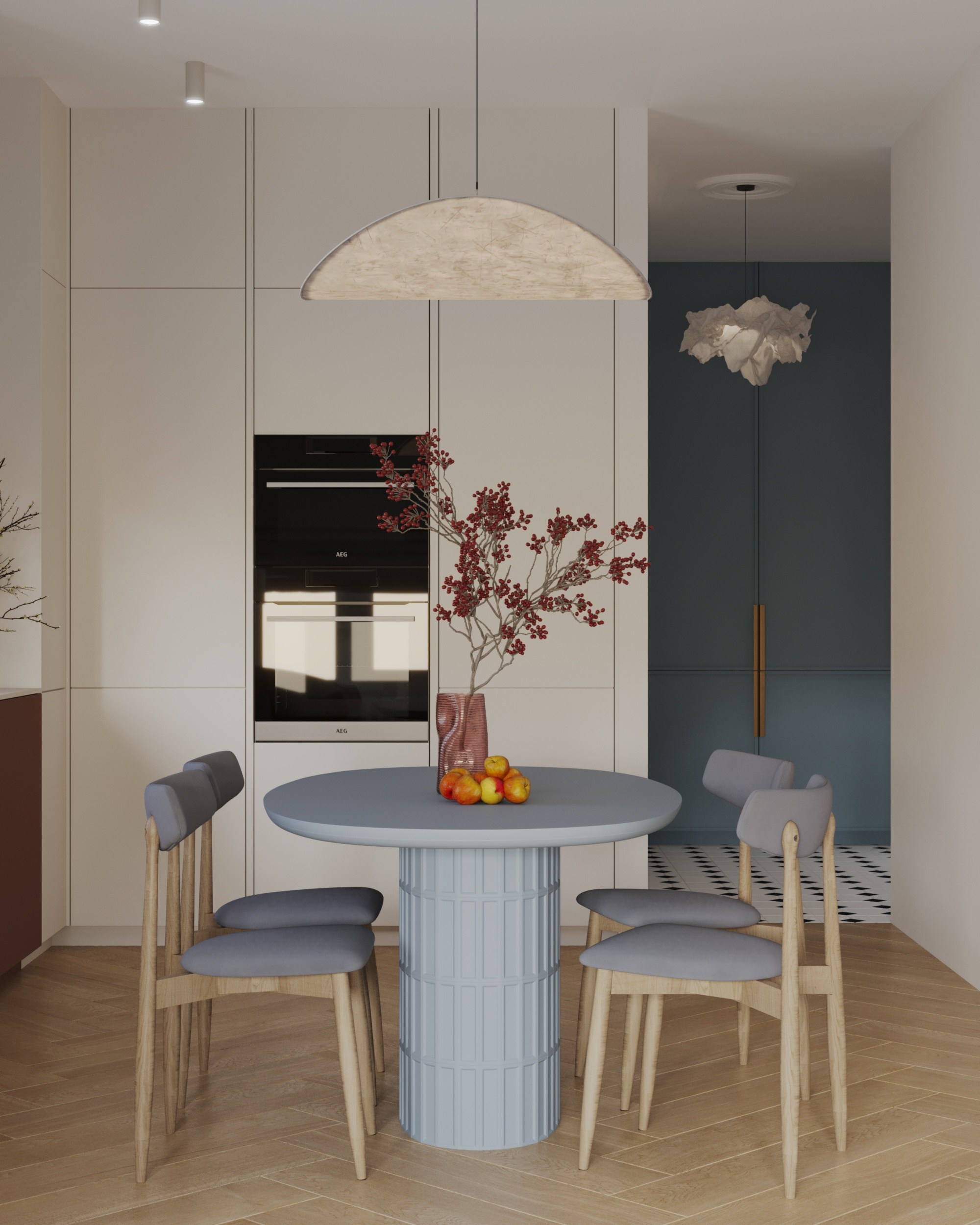 Дизайн-проект Лучезарный-2 г.Геленджик. Дизайн интерьеров, 3D визуализации