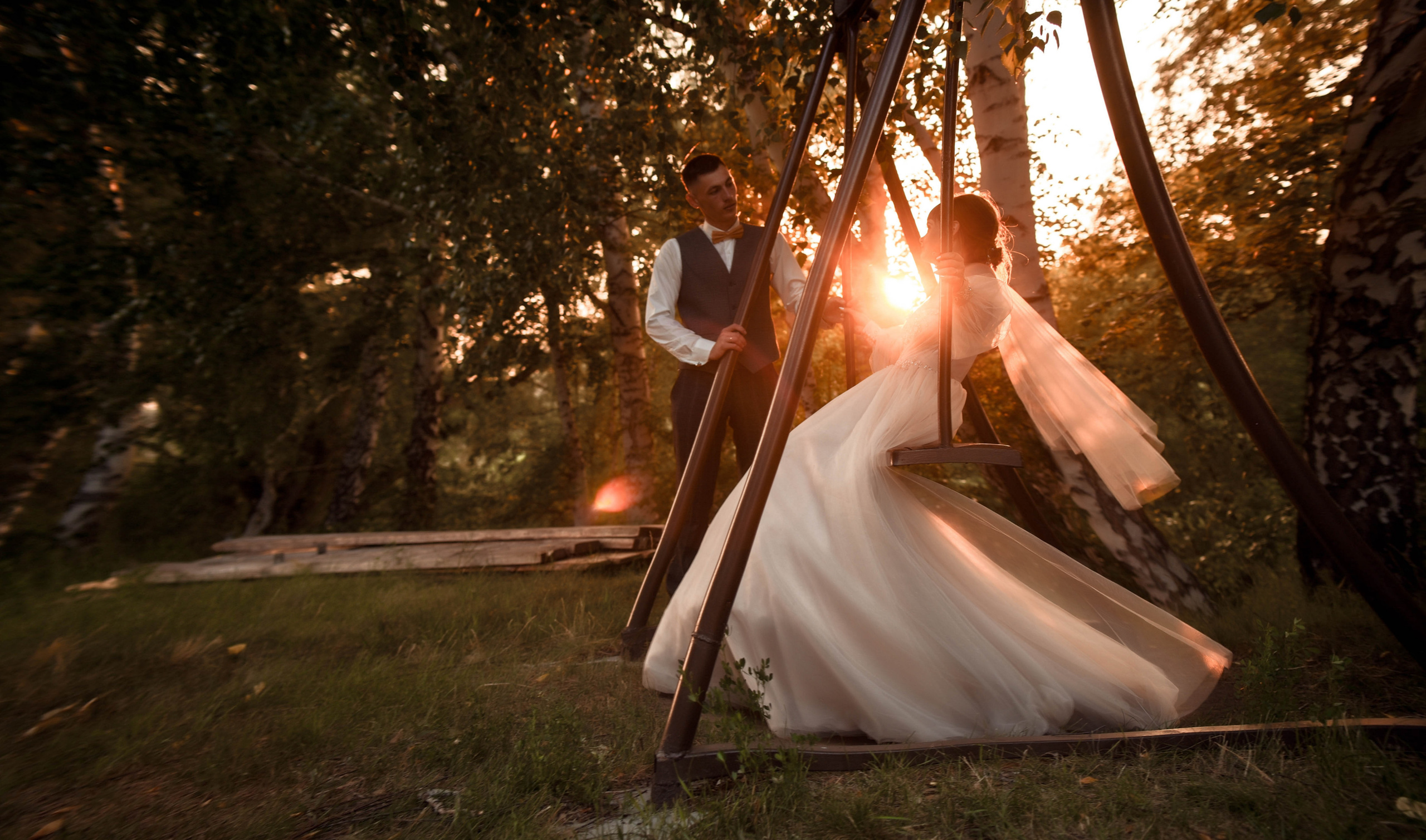 Летняя свадьба в + 35С Юра+Ксюша. Свадебный, семейный, детский, контент фотограф в Омске Максим Ильин