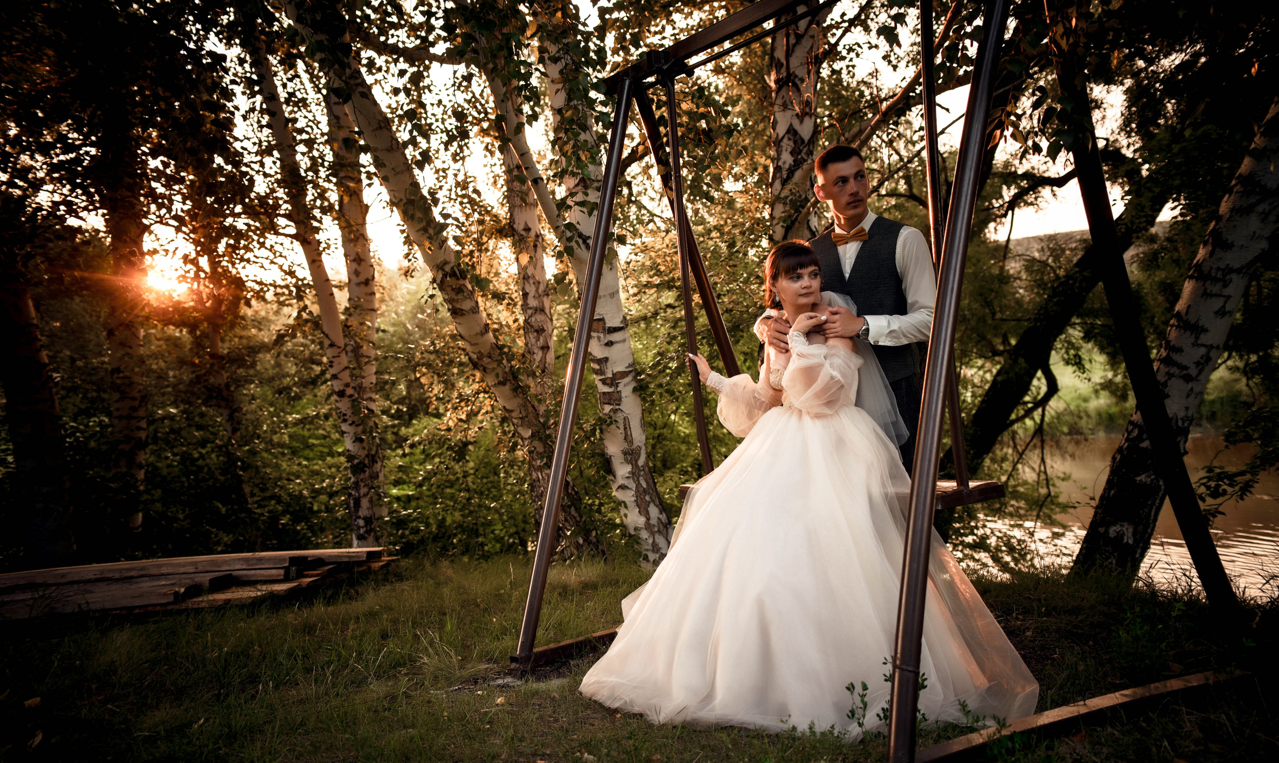 Летняя свадьба в + 35С Юра+Ксюша. Свадебный, семейный, детский, контент фотограф в Омске Максим Ильин