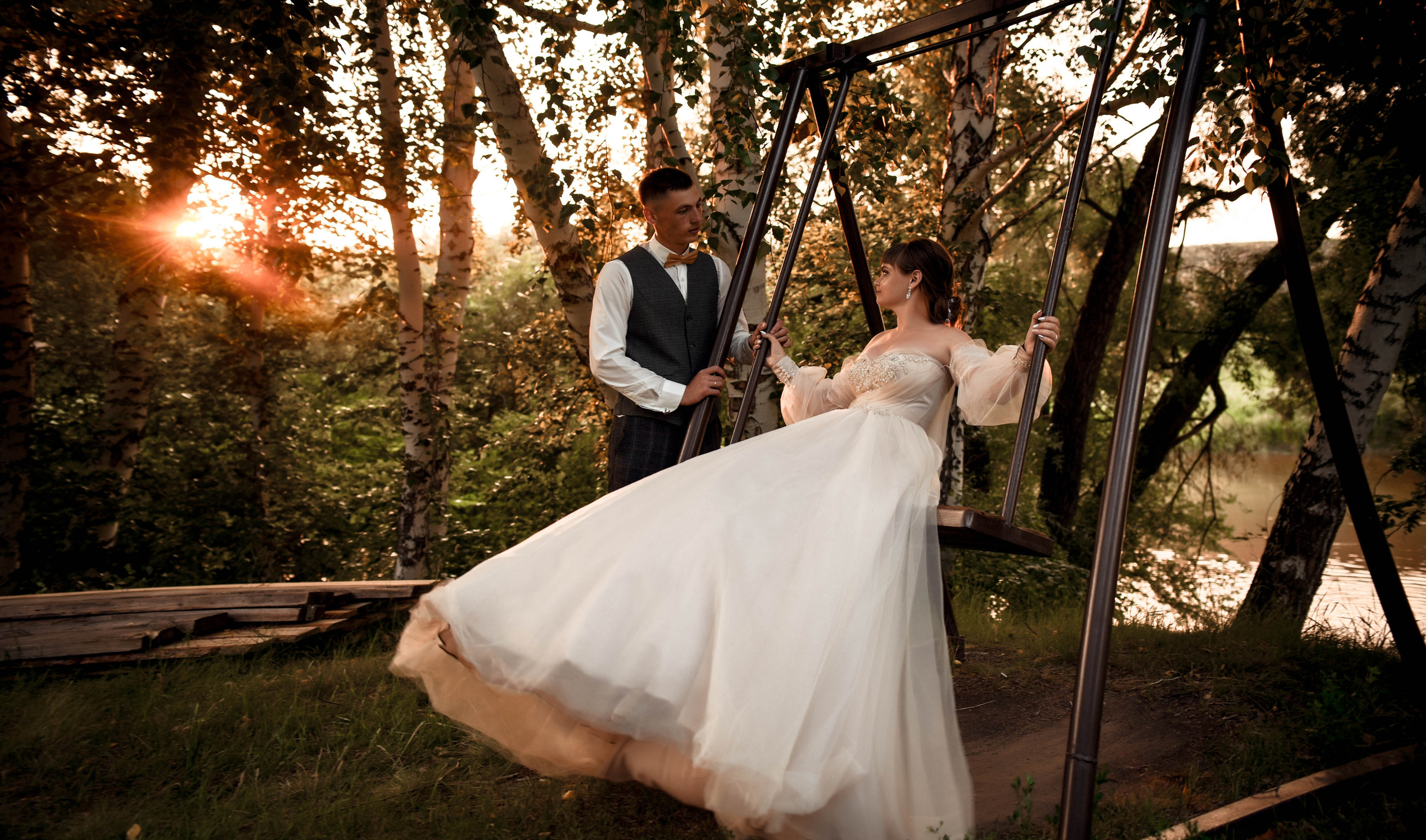 Летняя свадьба в + 35С Юра+Ксюша. Свадебный, семейный, детский, контент фотограф в Омске Максим Ильин