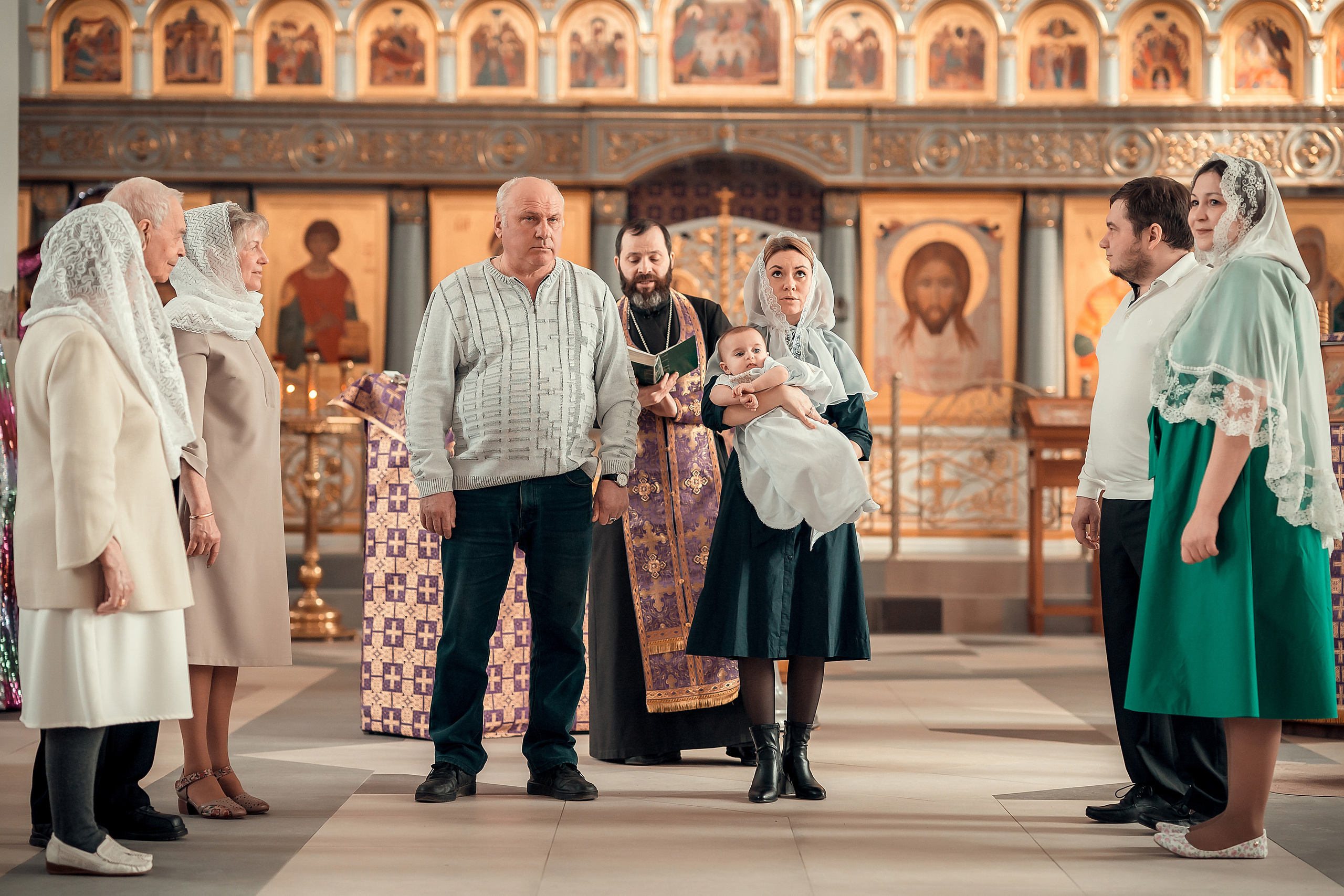 ТАИНСТВО КРЕЩЕНИЯ КСЕНИИ ХРАМ ФЕОДОРА ТИРОНА. Фотограф на Крещение и Венчание в Красноярске Рамазанова Юлия