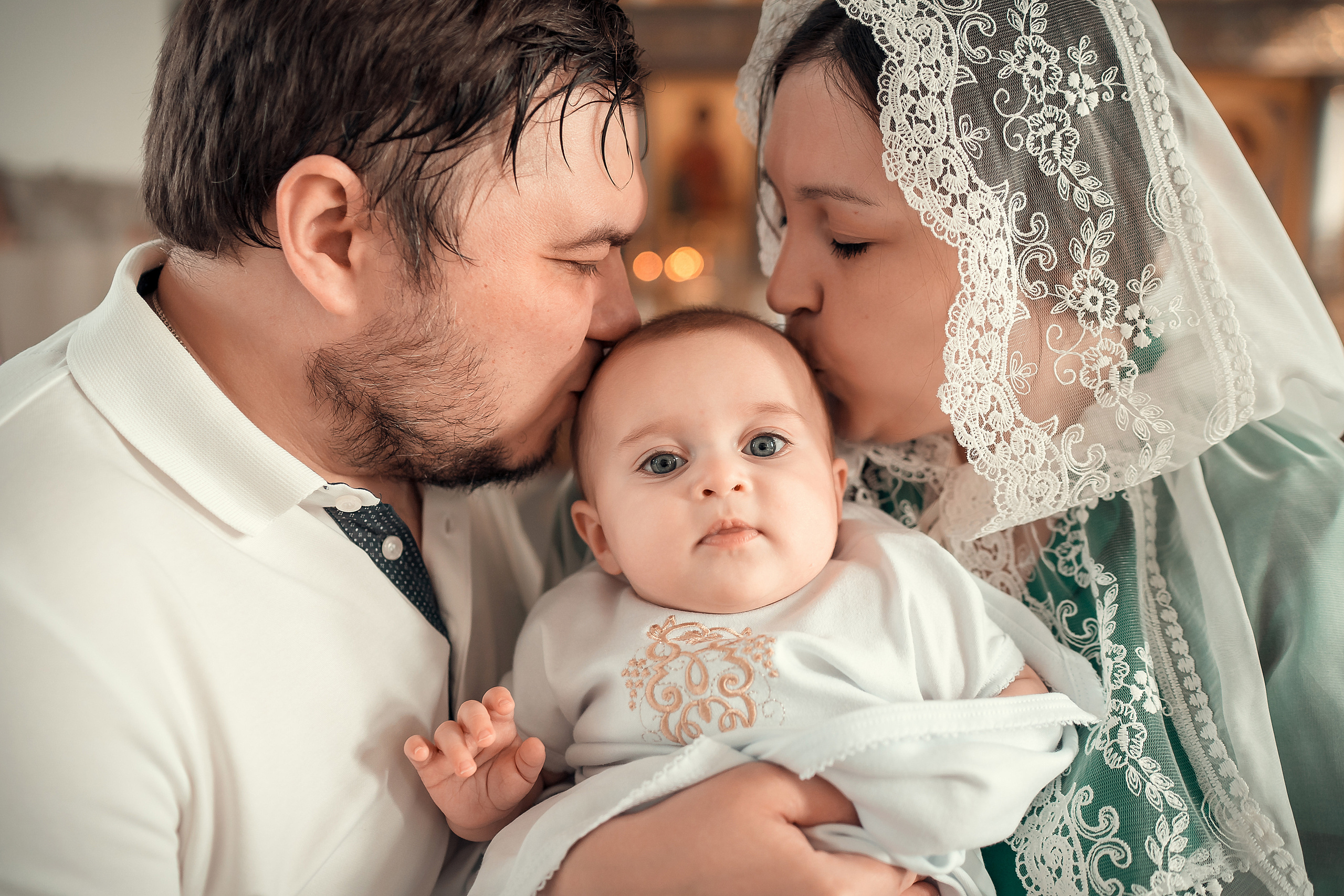 ТАИНСТВО КРЕЩЕНИЯ КСЕНИИ ХРАМ ФЕОДОРА ТИРОНА. Фотограф на Крещение и Венчание в Красноярске Рамазанова Юлия