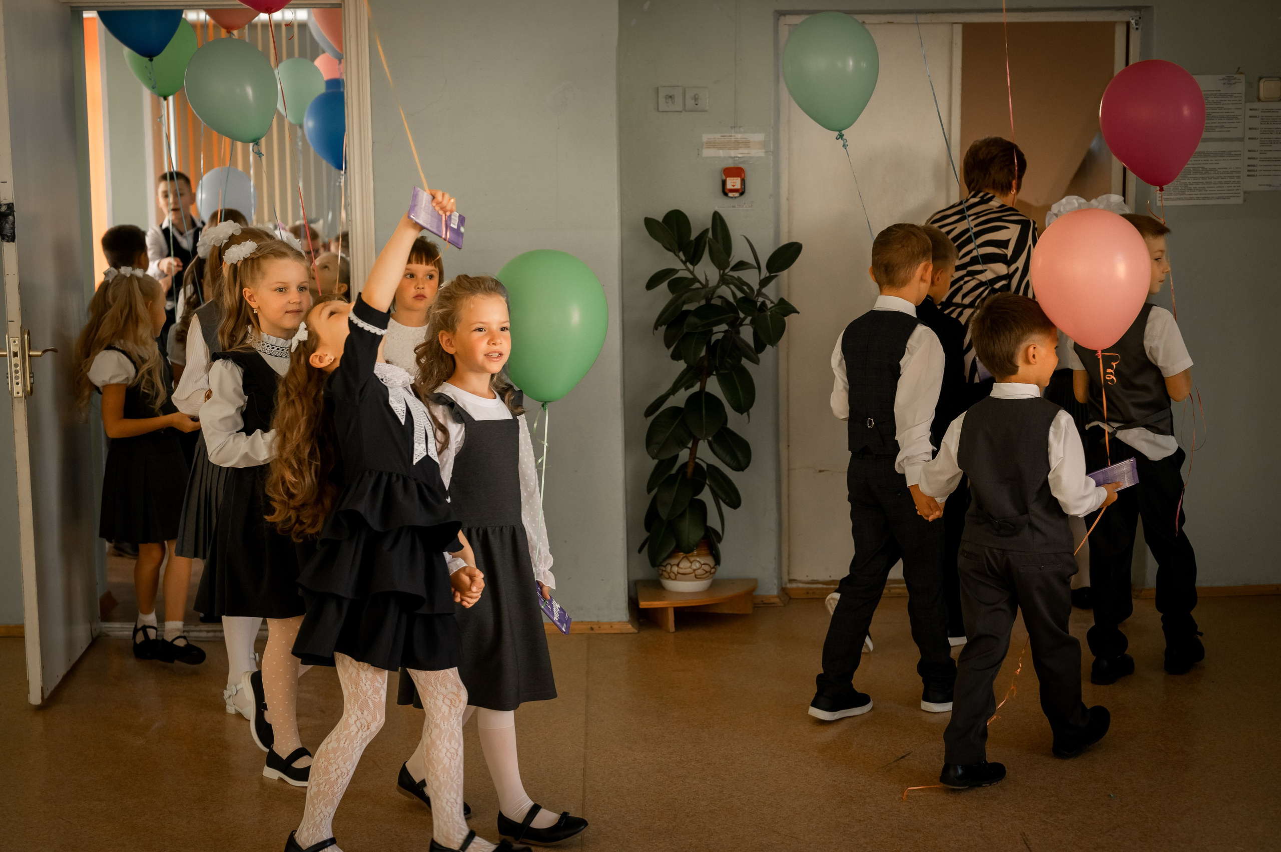 Репортаж с 1 сентября. Фотограф новорождённых, семейный, школьный в городе Калуге Евгения