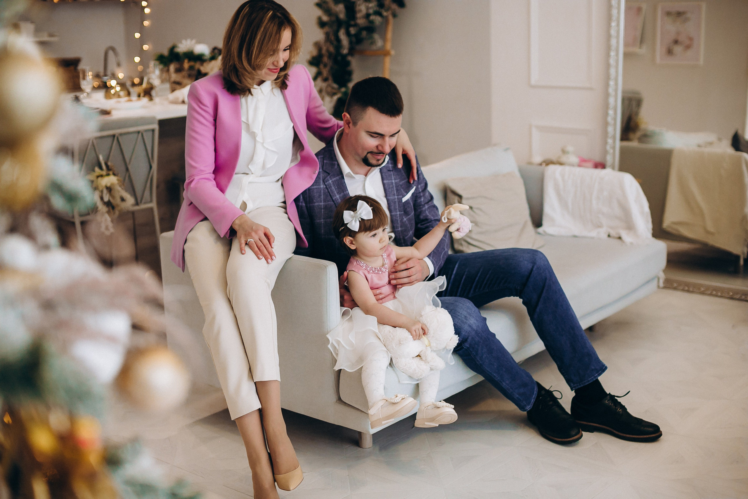 Новогодняя фотосессия в студии. Семейный, детский и школьный фотограф в Москве Рудницкая Анна