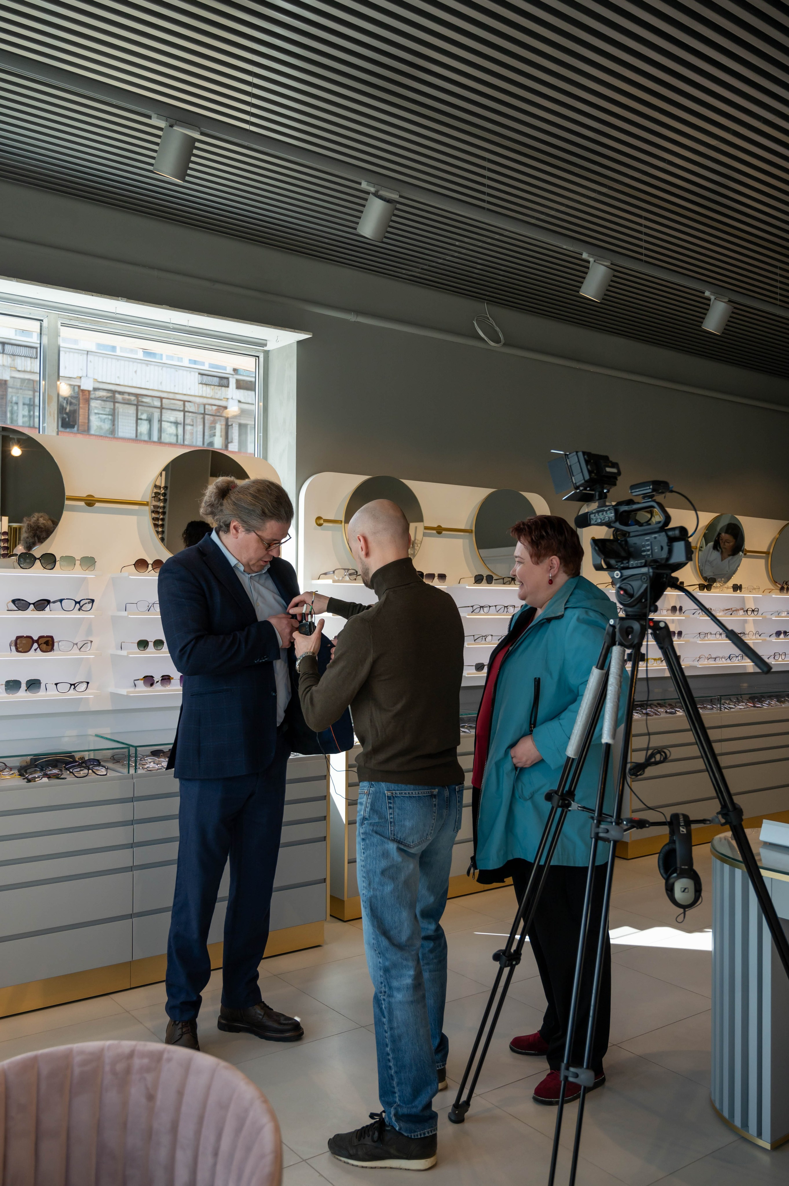 Съёмка открытия оптики