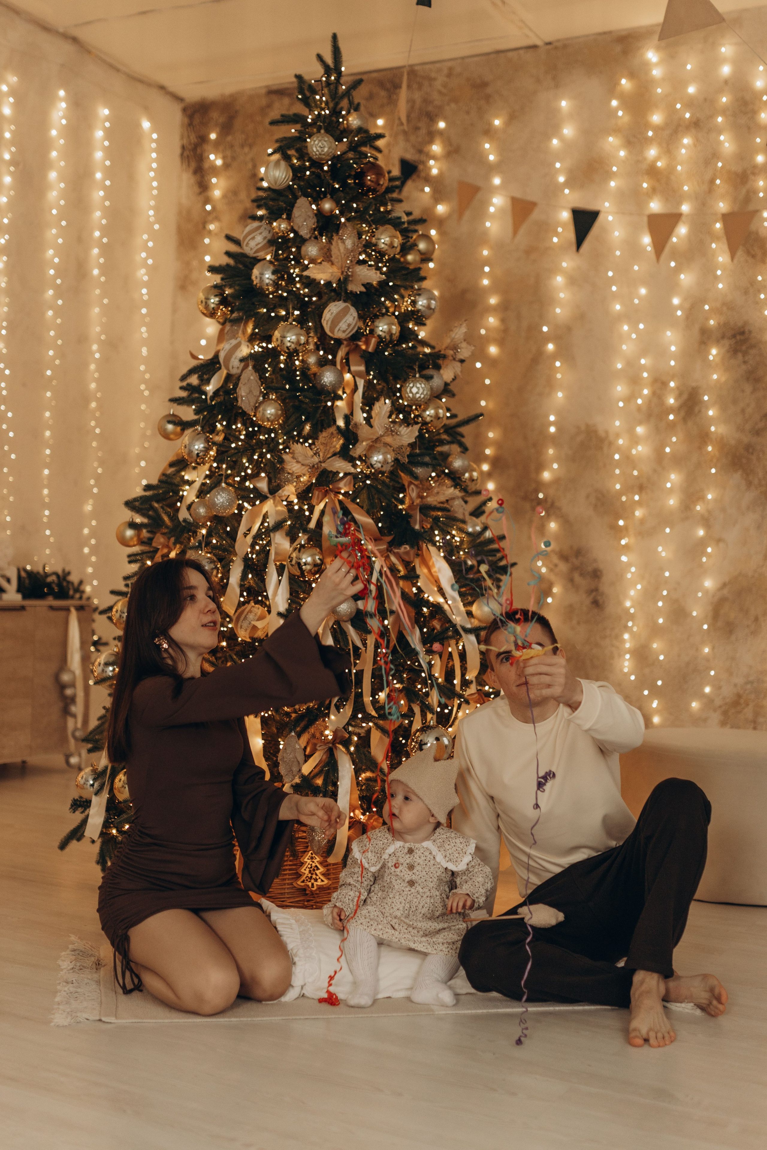 Новогодняя история Дмитрия, Полины и Анюты. Фотограф в Ставрополе Svetlana Matveeva