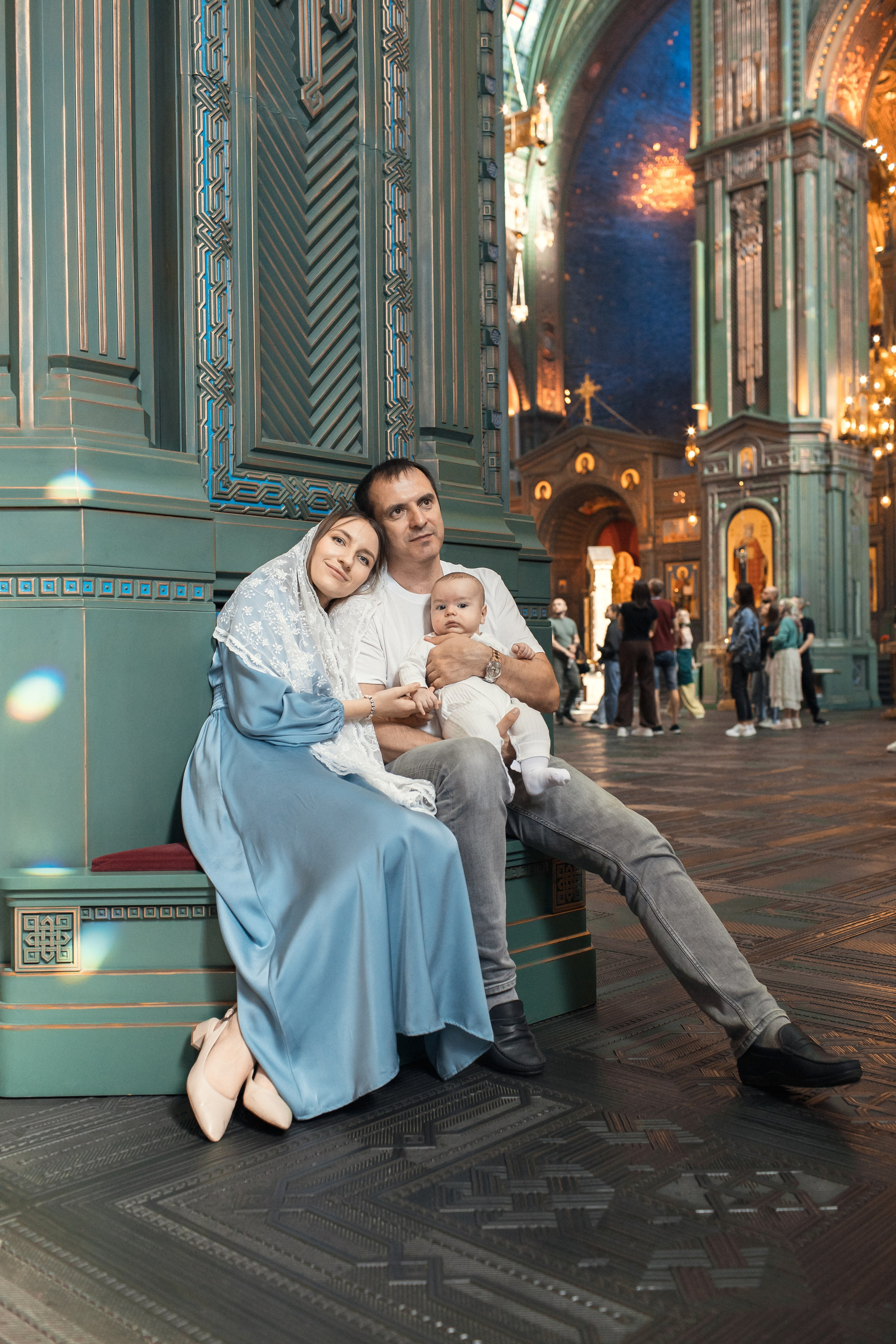 Крещение в Храме Вооруженных Сил России. Профессиональный фотограф в Москве и Мо Мария Шантарёва