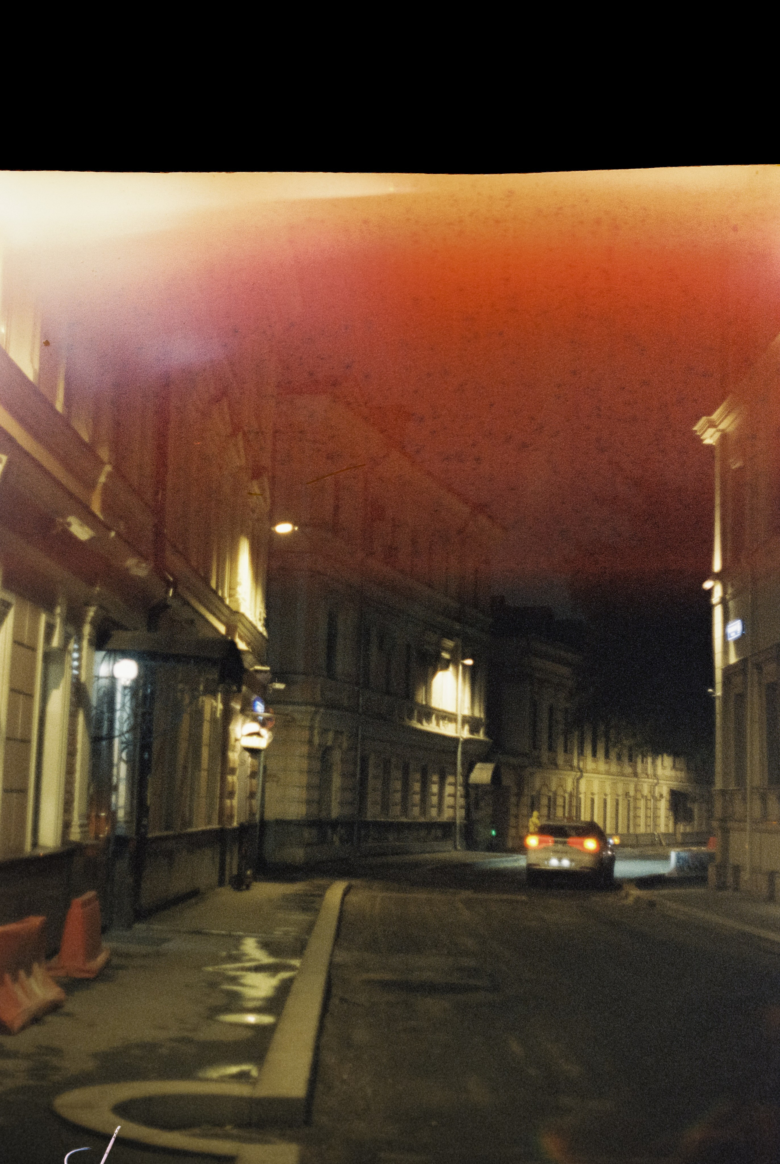 Москва вечером на пленку  Kodak Vision 3 500T