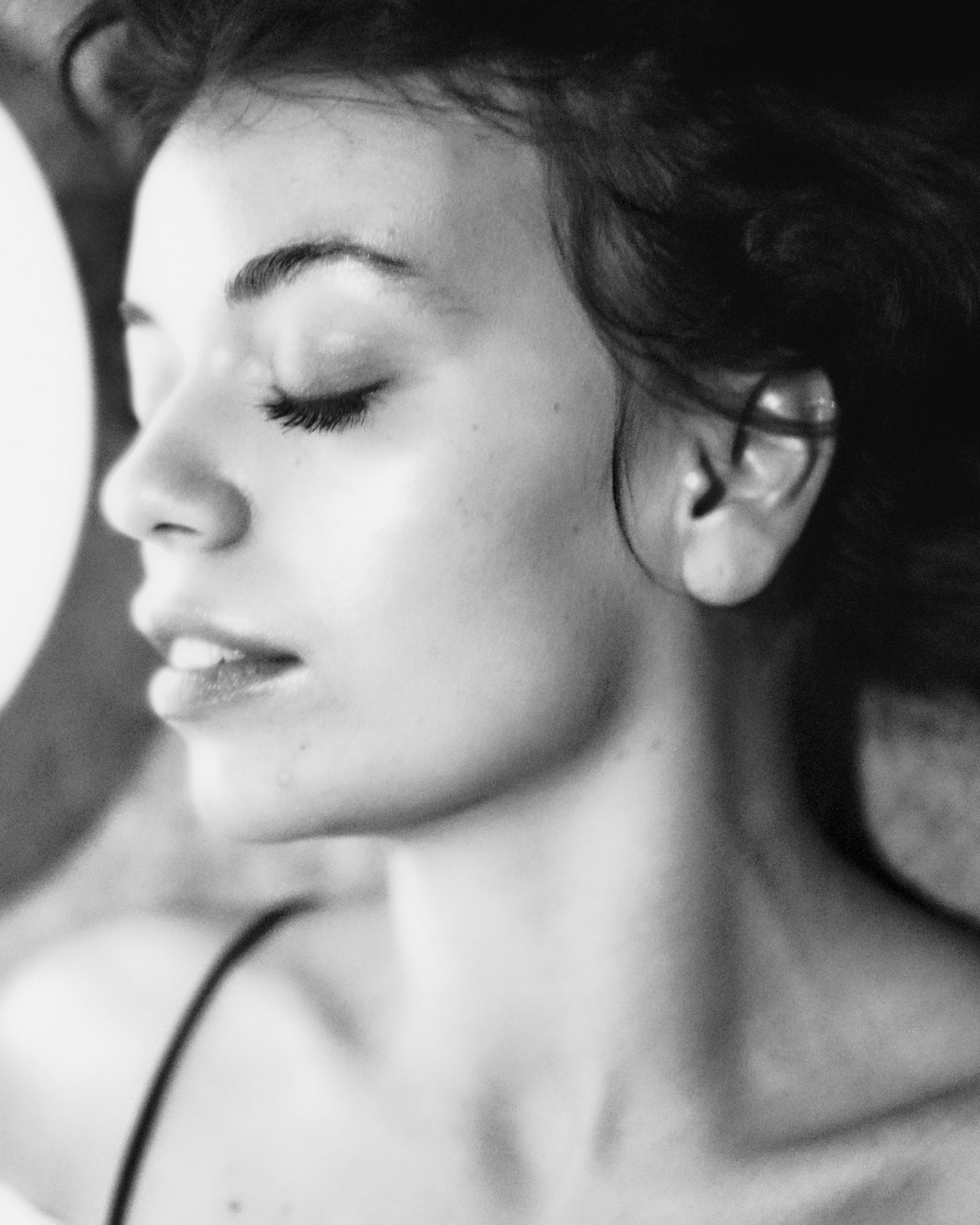 Фотосессия. Женский портрет. Черно-белая кино-эстетика