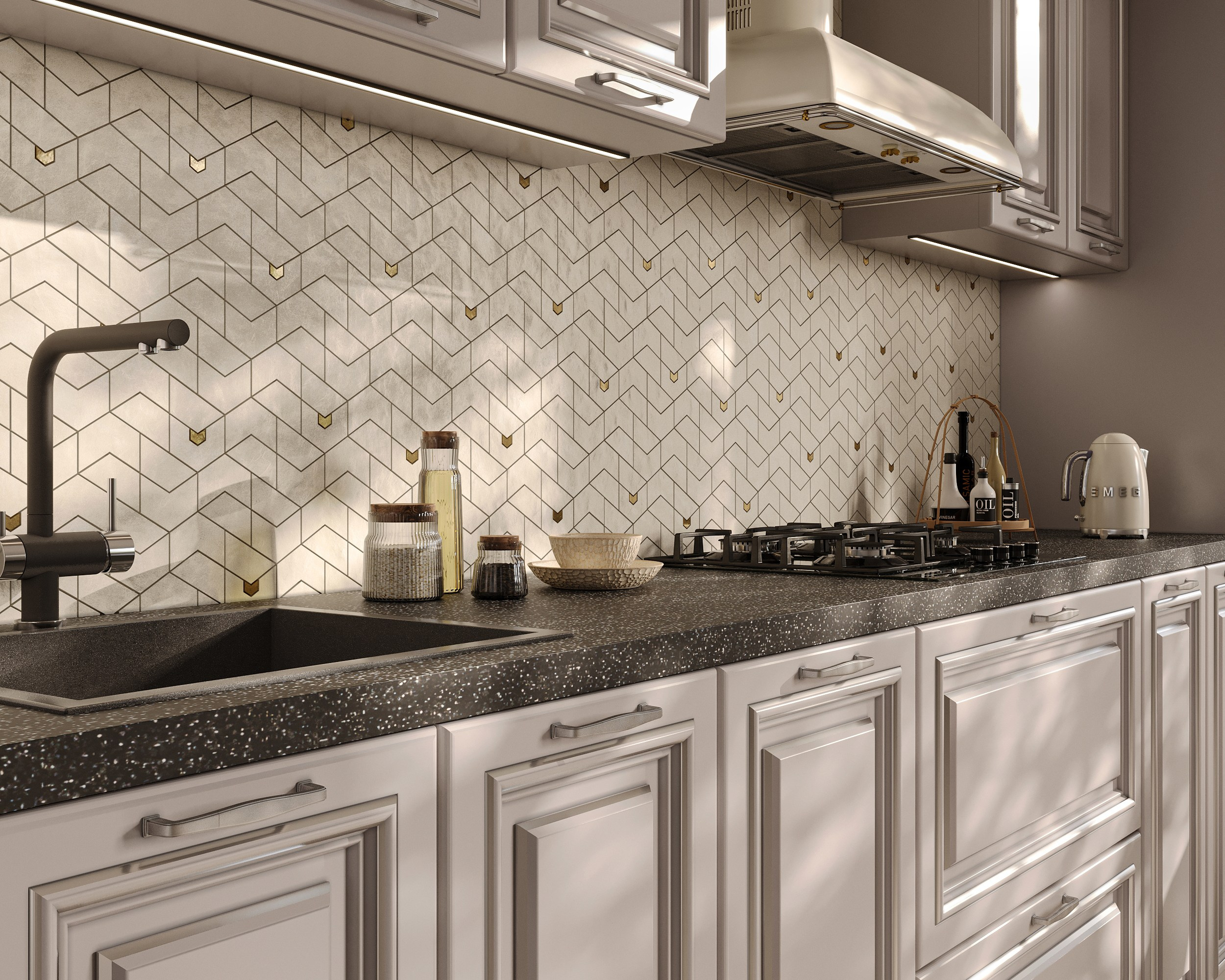 MKR кухонные гарнитуры (предметная 3D визуализация). Королёва Анастасия | 3D визуализатор