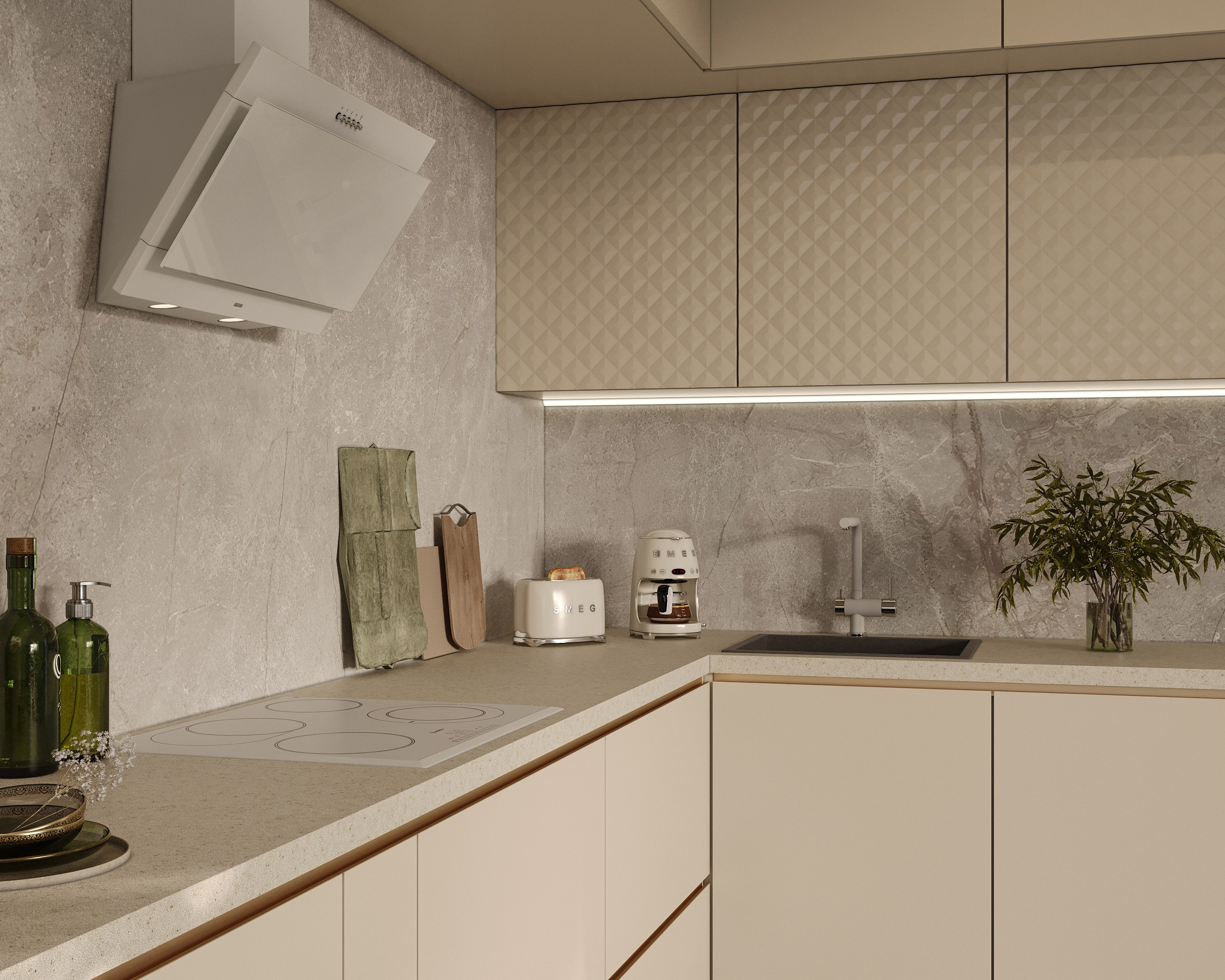 MKR кухонные гарнитуры (предметная 3D визуализация). Королёва Анастасия | 3D визуализатор