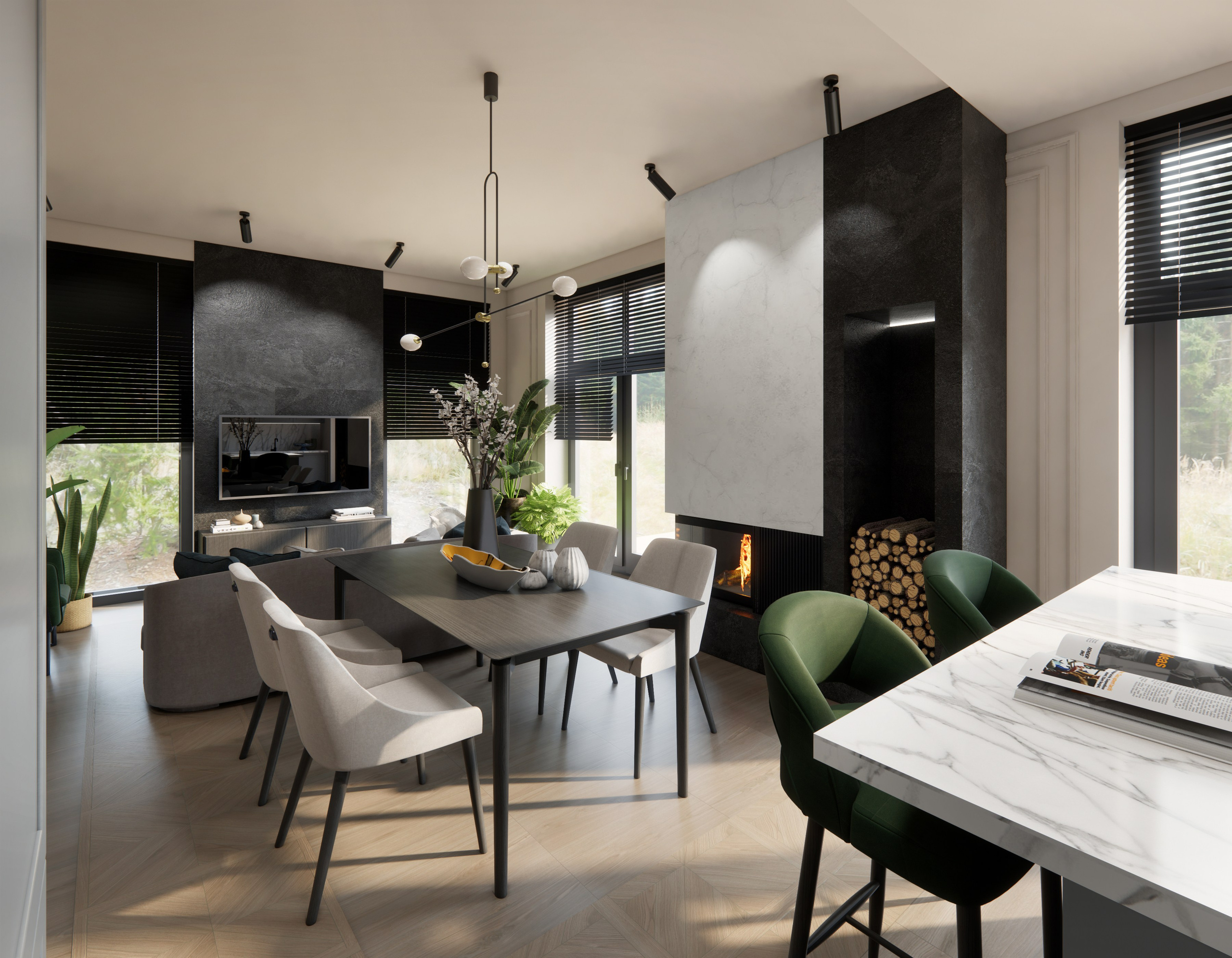 Коттедж Санкт-Петербург. Дизайн интерьеров Краснодар