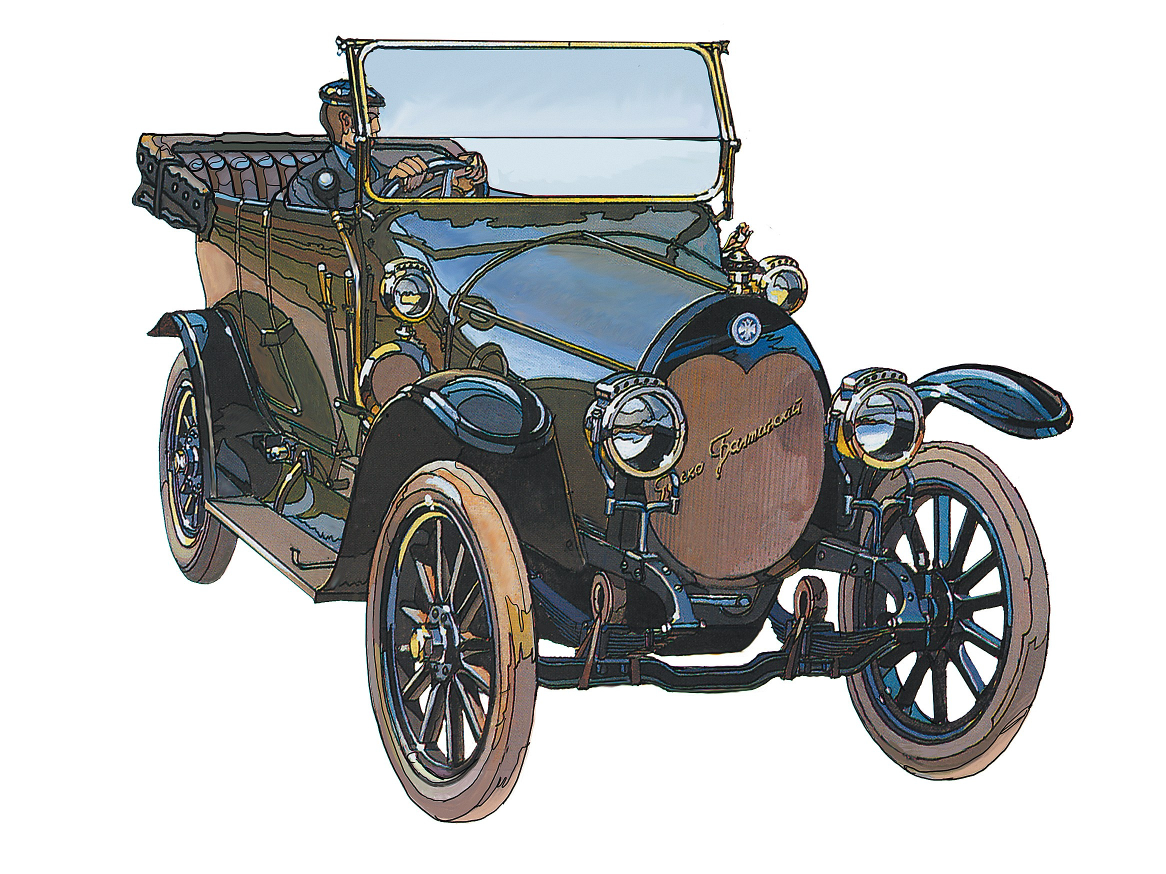 Серия рисунков для журнала «За рулем». Главная