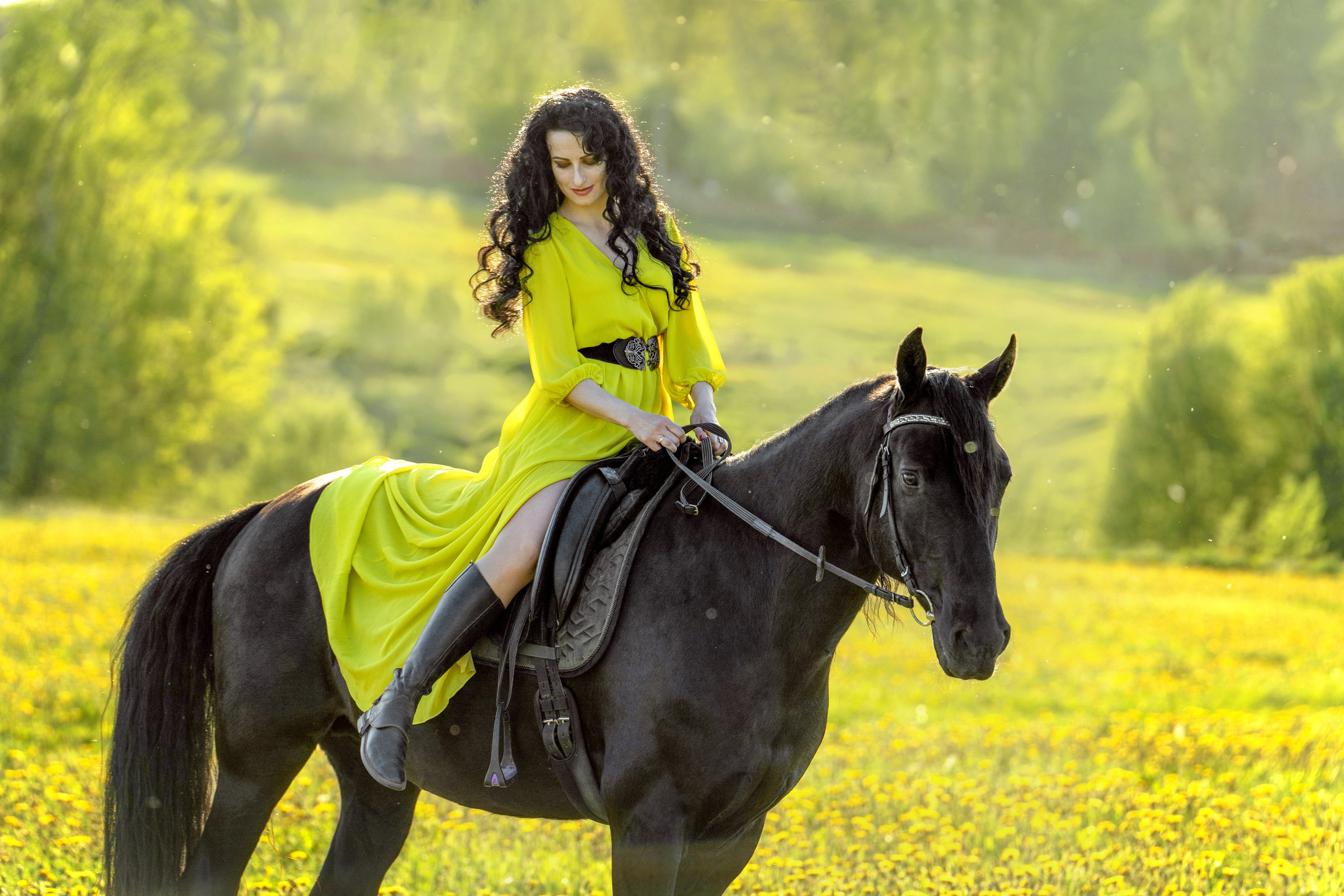 Одуванчиковое поле. Фотограф Дарья Соколовская