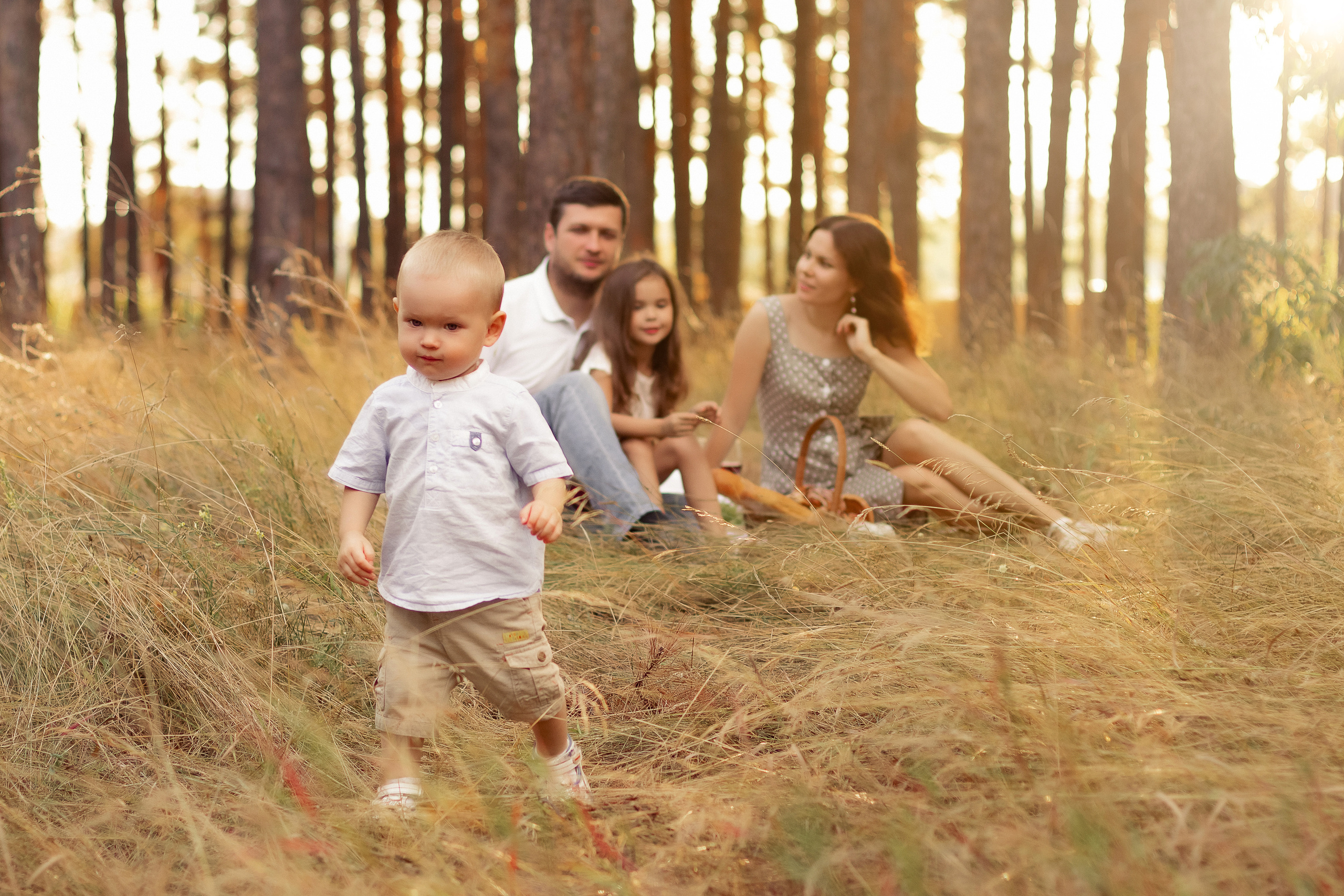 Пикник на закате. Семейная фотосессия в Саратове. Свадебный и семейный фотограф в Саратове Злата Терещук