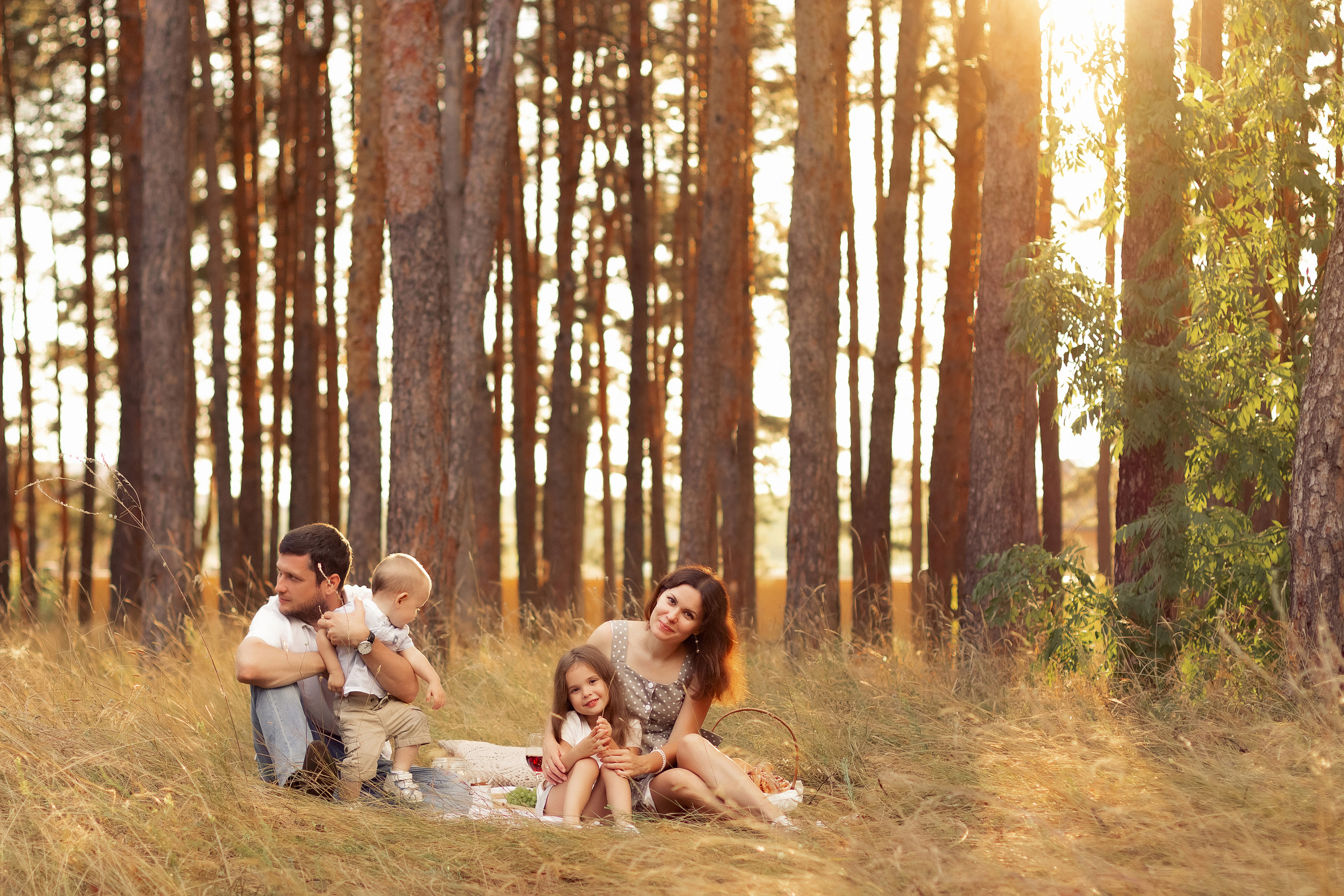 Пикник на закате. Семейная фотосессия в Саратове. Свадебный и семейный фотограф в Саратове Злата Терещук