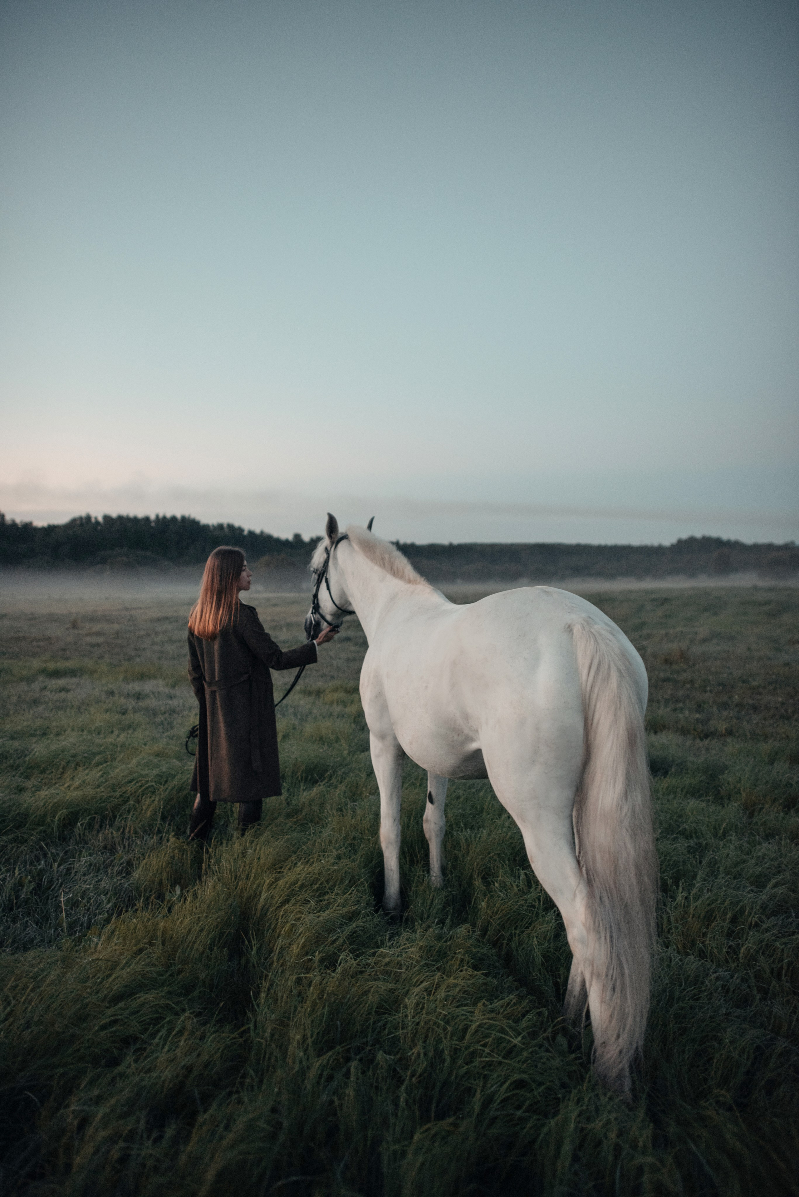 Конное: рассвет на поле с Лерой и Златой. Портфолио