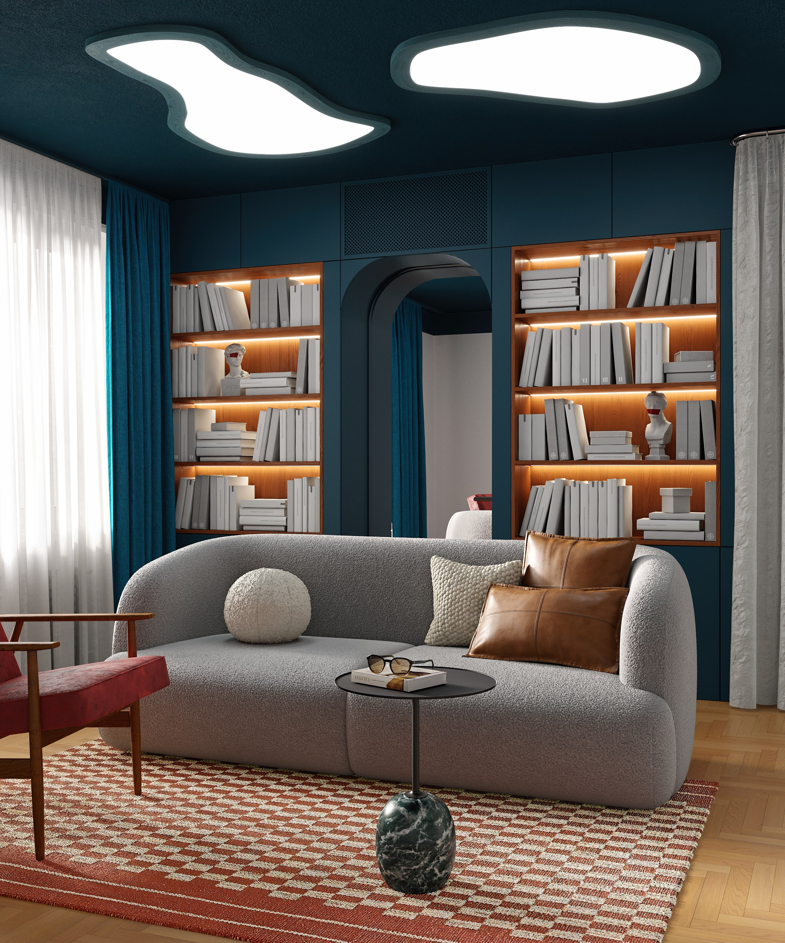 Квартира с морской тематикой | Дизайн Yuliya Shpeter. 3D визуализация интерьеров | avocado.render