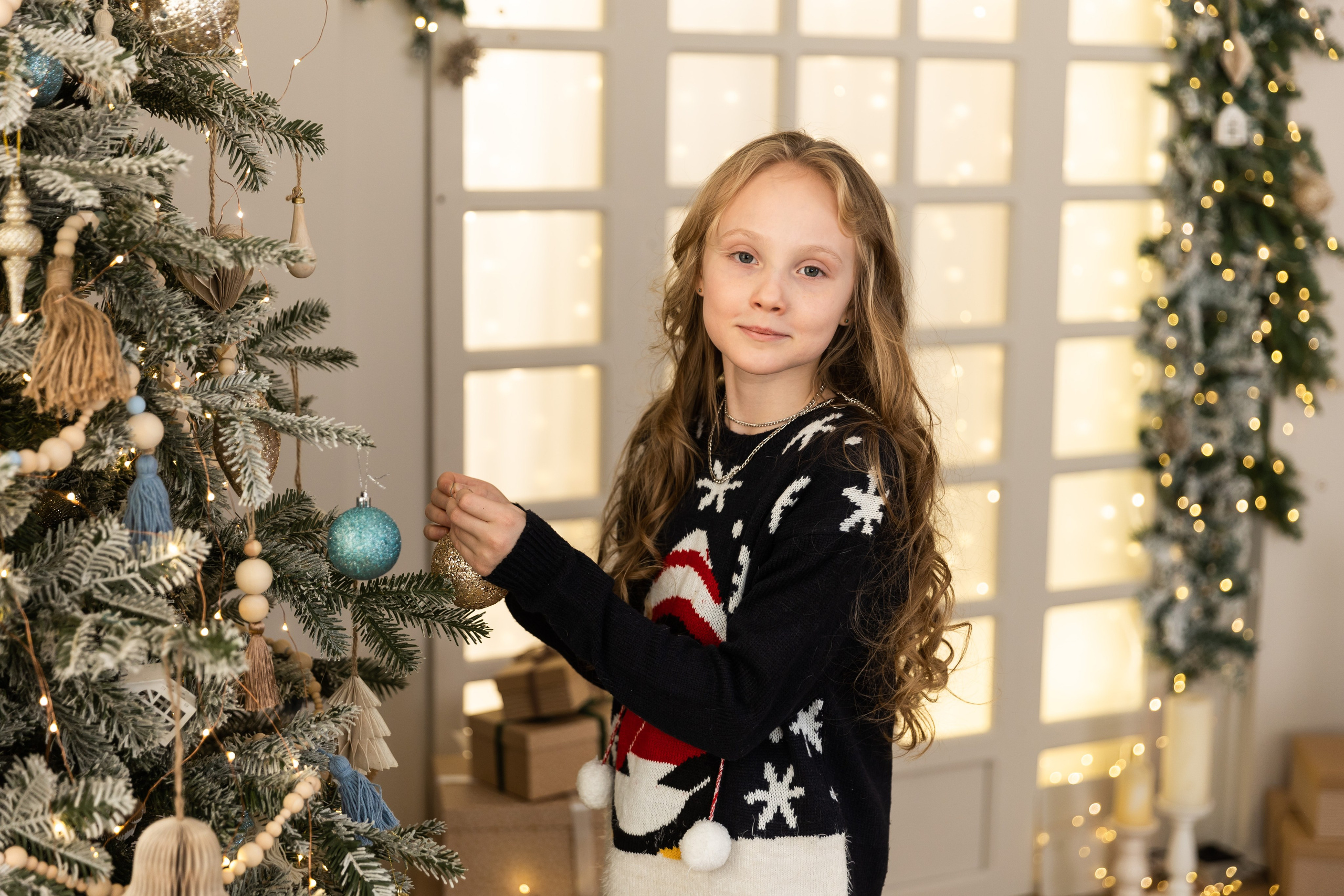 Новогодняя фотосессия в студии 4 класс. Семейный, детский, школьный фотограф в Благовещенске Яна Белоусова