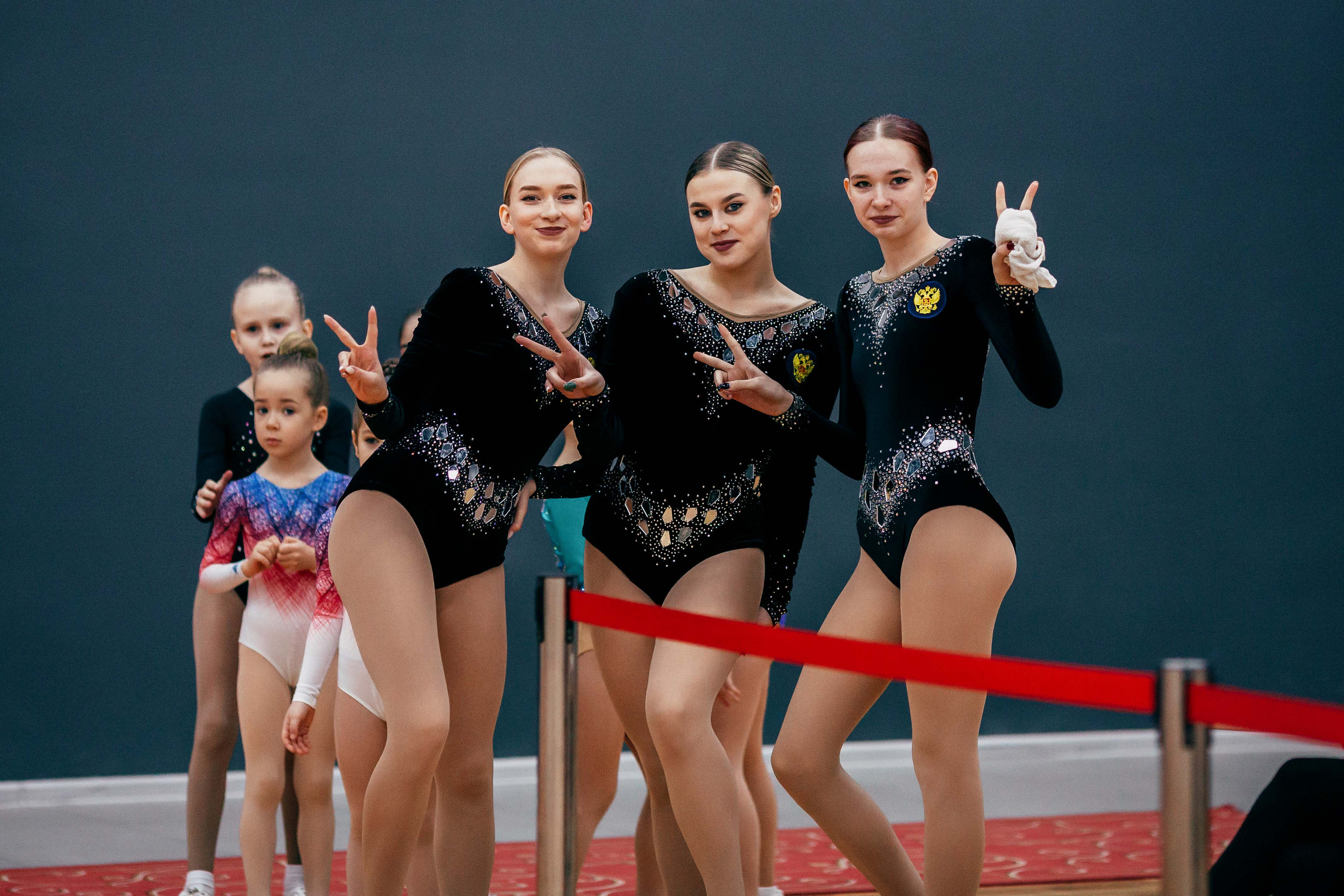 Соревнования по спортивной аэробике. Воронеж. Декабрь 2022. Спортивный фотограф Александр Васильев. RG и AGG