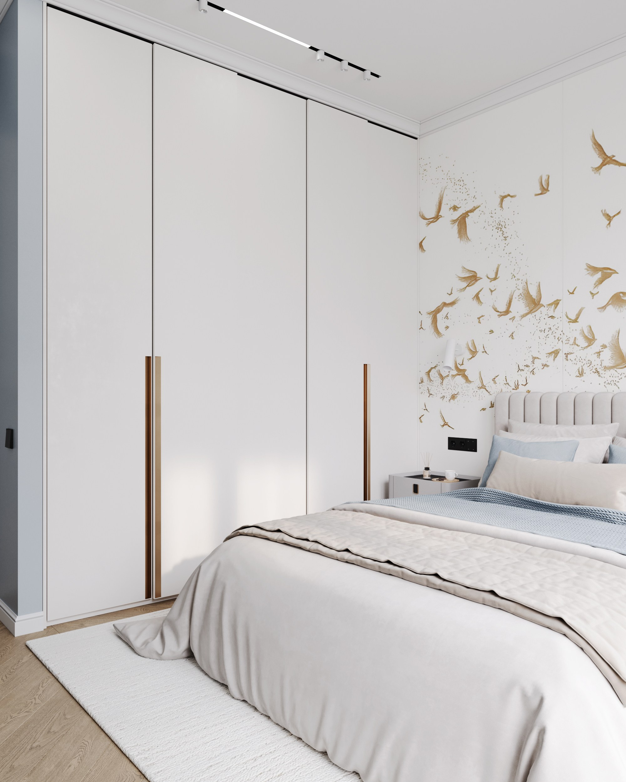 Blue Classic. Дизайн интерьера | 3D визуализация | Миланская Марина