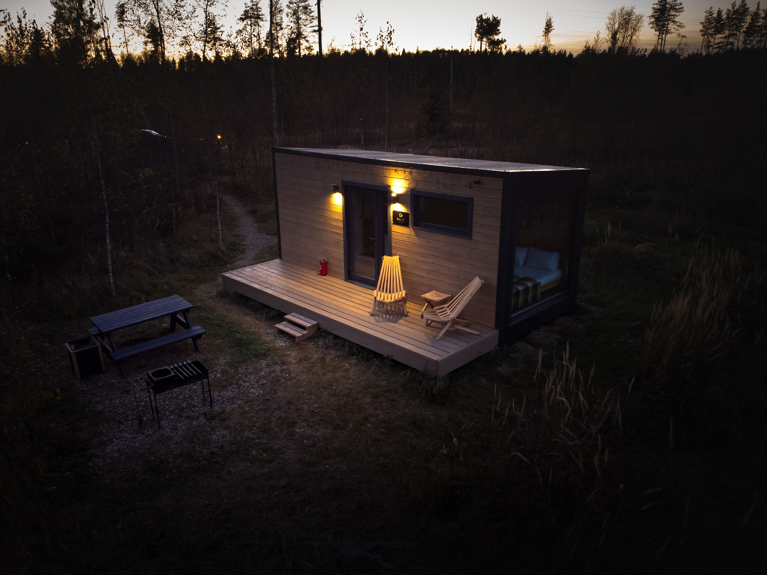 домик, трава, лето, лес, природа, база отдыха, загородный клуб, "ПОБЕГ ИЗ ГОРОДА", ночь