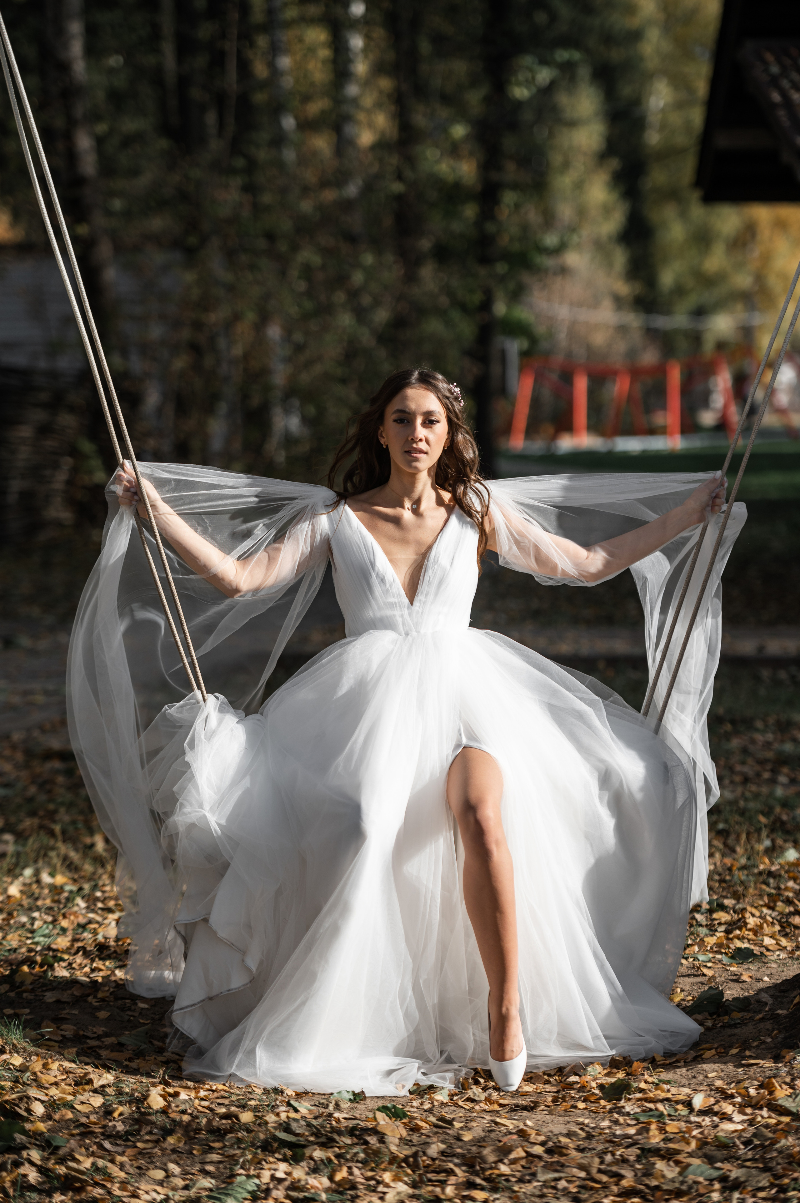 невеста на качелях