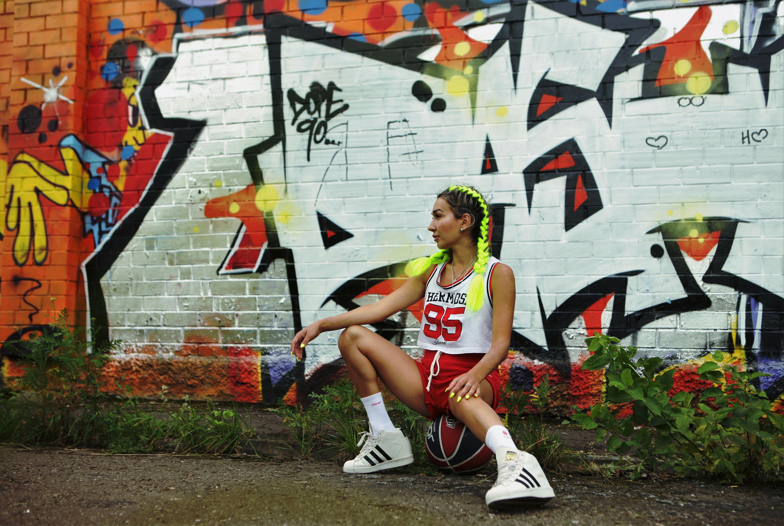 Настя. Фотосессия «Граффити». Репортажный, семейный, свадебный, портретный фотограф