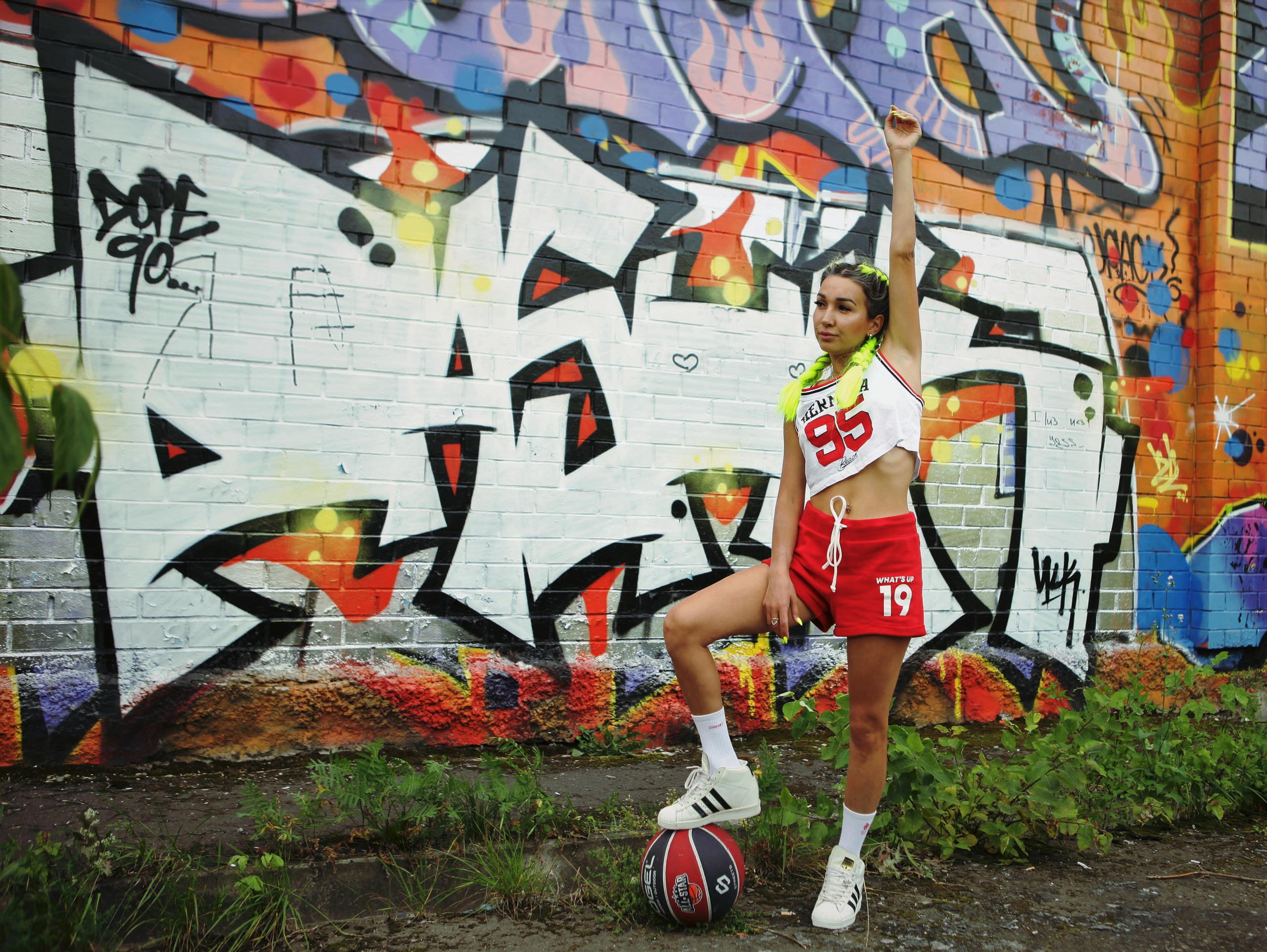 Настя. Фотосессия «Граффити». Репортажный, семейный, свадебный, портретный фотограф