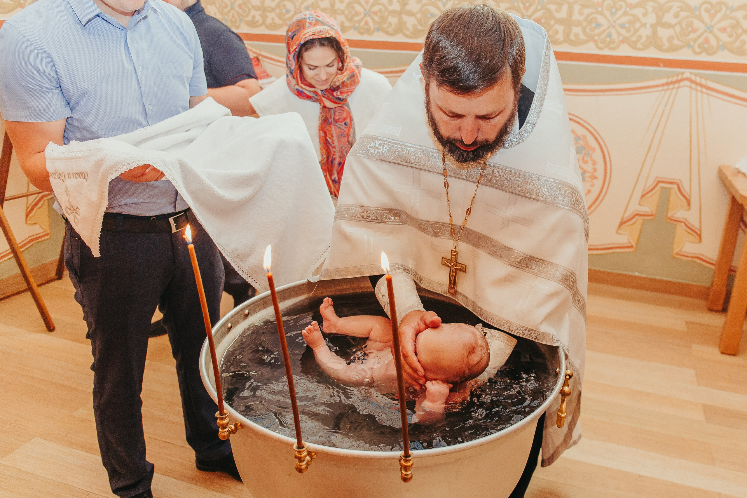 Крещение Маши в Черниговском Скиту. Фотограф новорожденных и детский в Сергиевом Посаде Кругликова Юлия