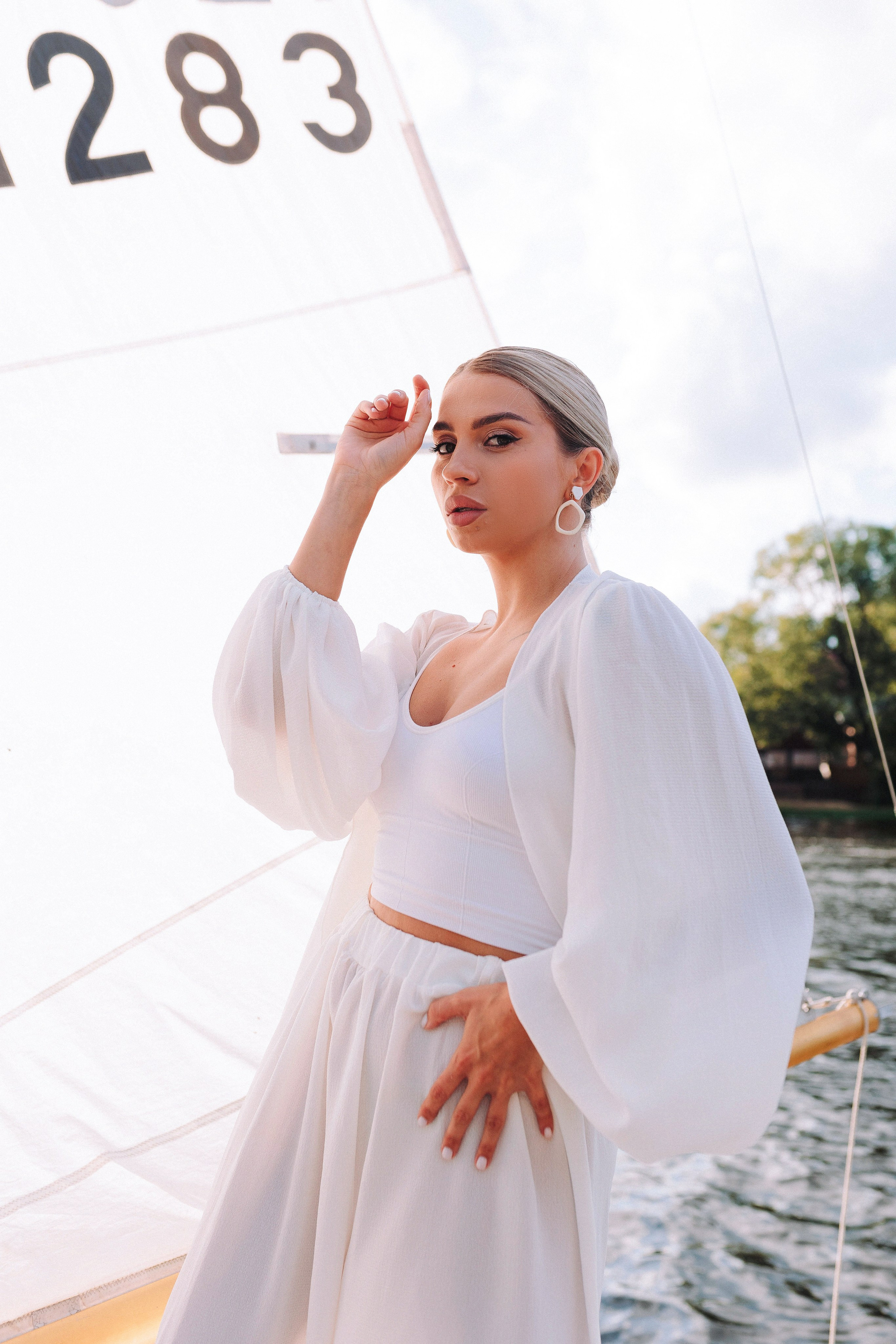 Съёмка на яхте. Фотограф Полина Лытнева