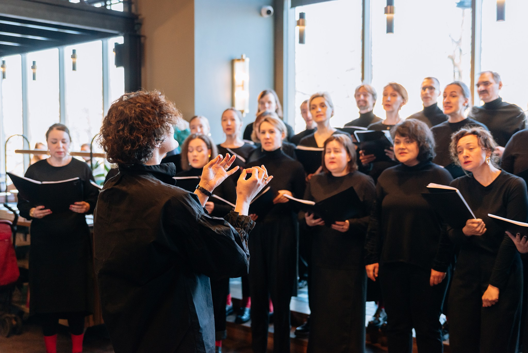 Хор Большой распев в Подписных Изданиях. Январь 24. Репортажный фотограф в Санкт-Петербурге Анастасия Клёпова
