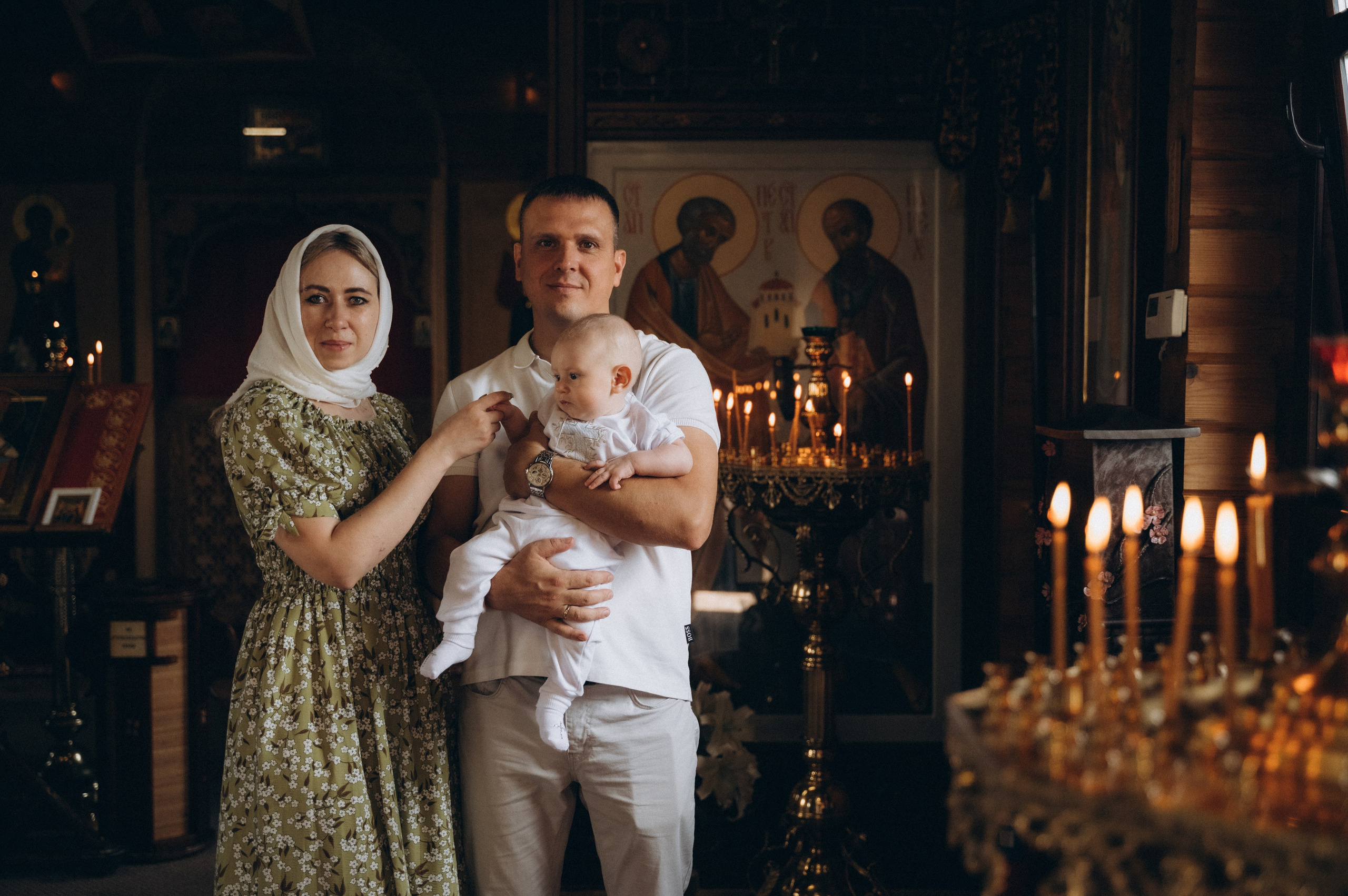 Крещение Марка (ХРАМ СВЯТИТЕЛЯ НИКОЛАЯ ЯПОНСКОГО). Семейный фотограф в Минске Дарья Дреко