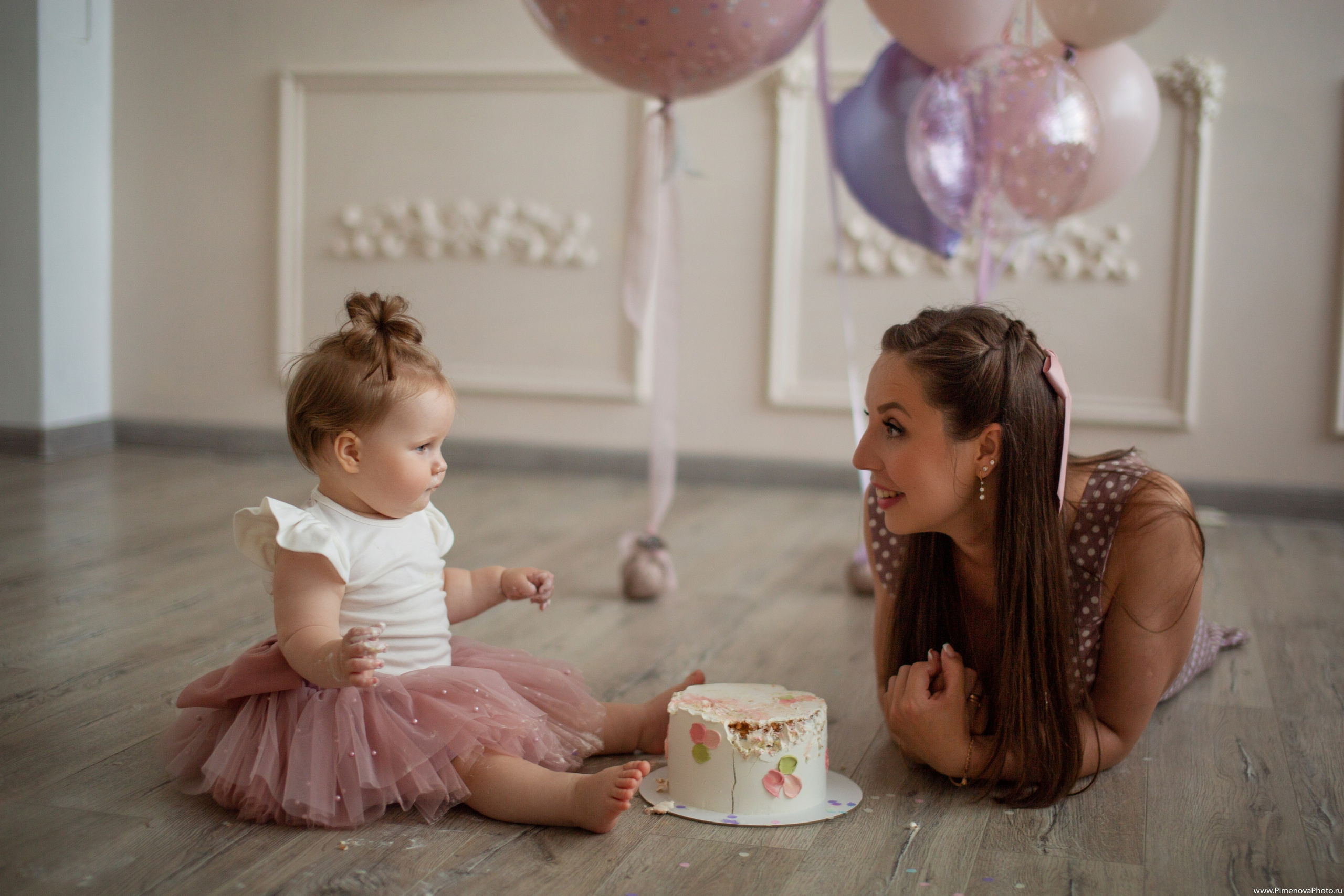 День Рождения Ксении, 1 год. Семейный и детский фотограф в Петрозаводске