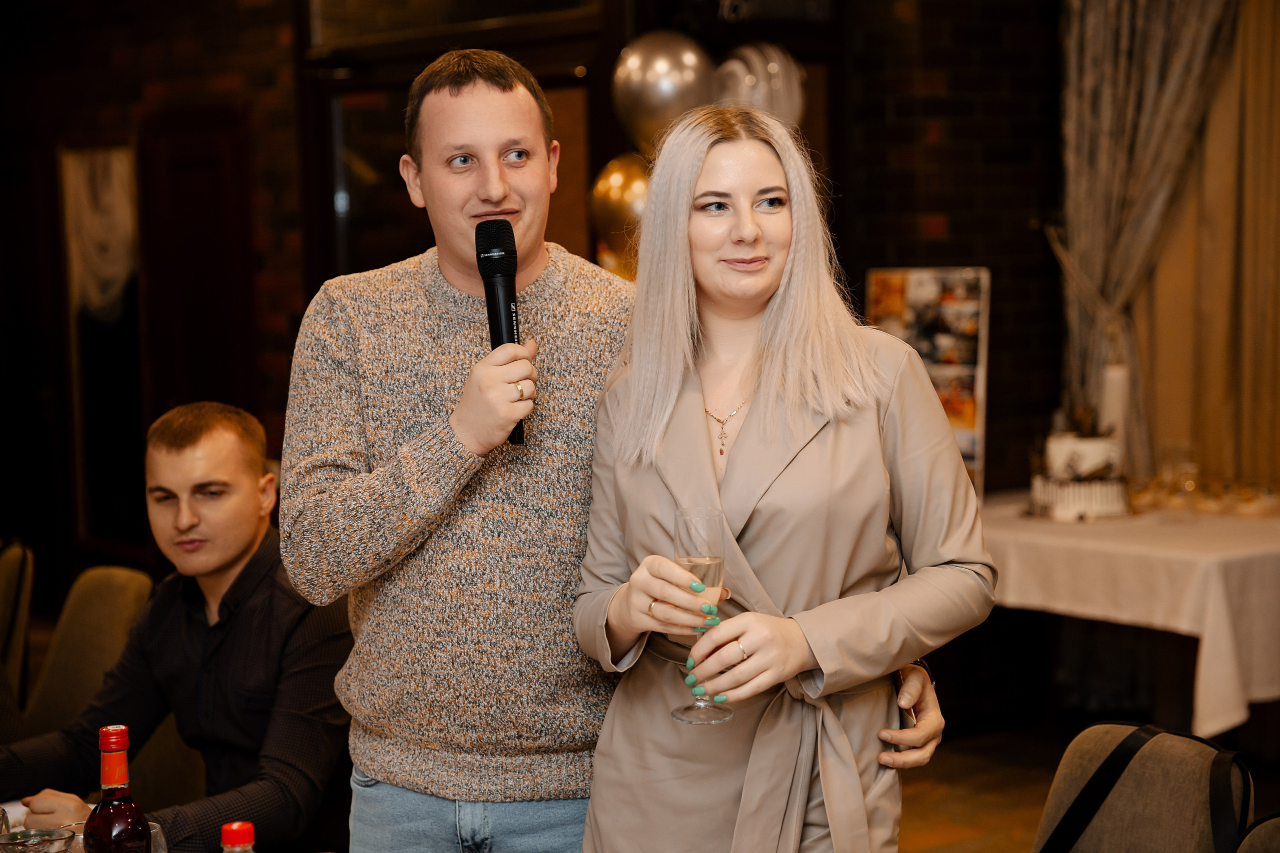 Фотосъемка юбилея в пиццерии Камин