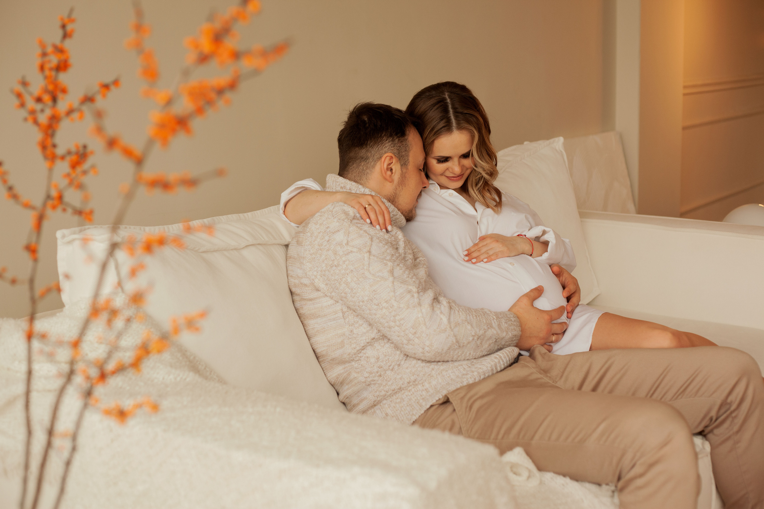 Студийная фотосессия «В ожидании». Фотограф видеограф Ольга Василевская