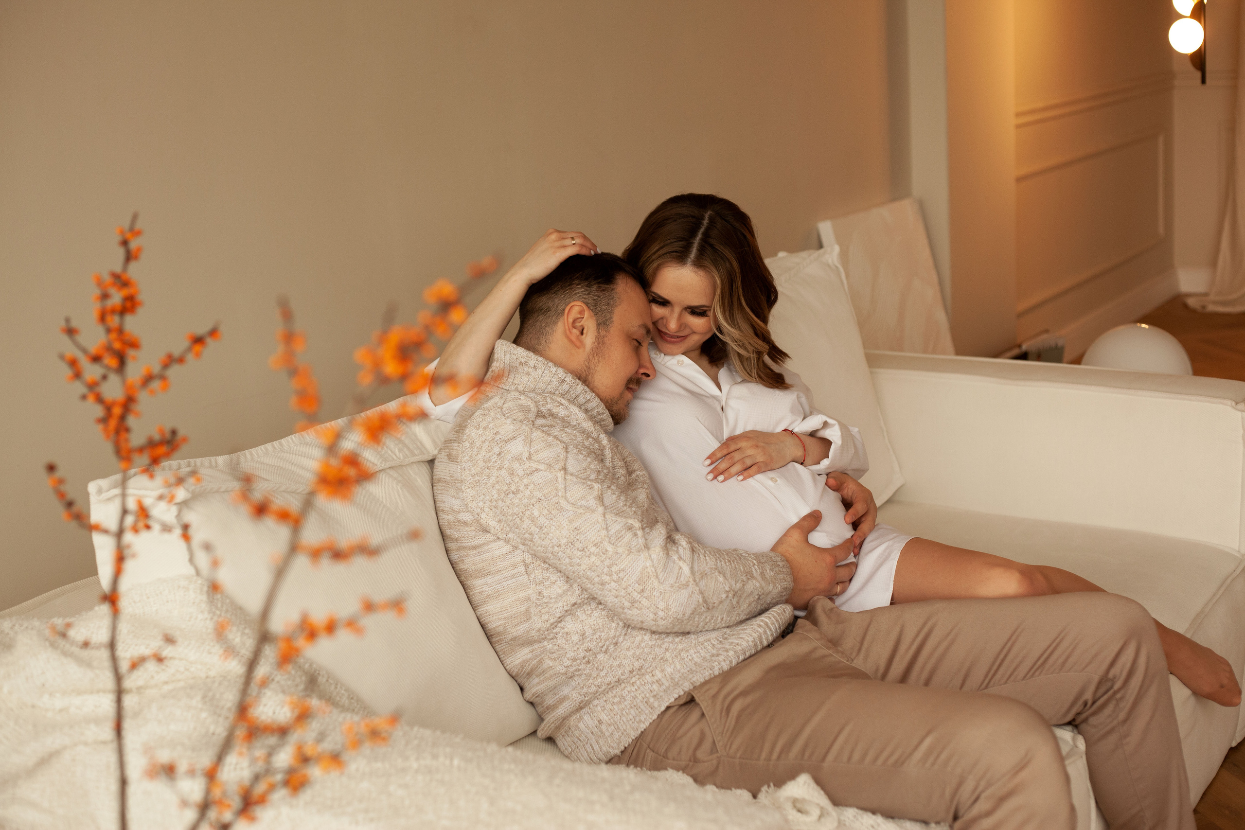 Студийная фотосессия «В ожидании». Фотограф видеограф Ольга Василевская