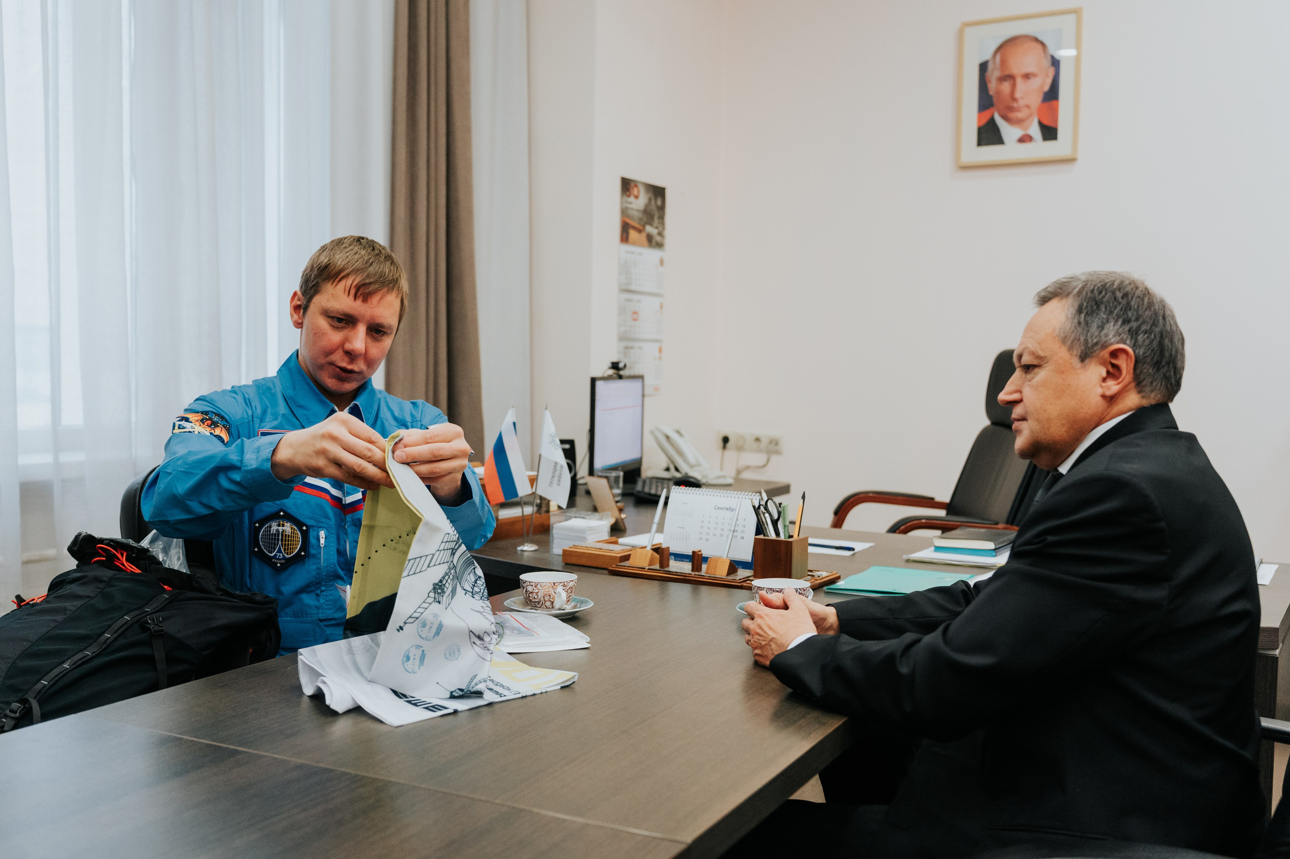 Визит космонавта Кирилла Пескова в СибГУ им. М. Ф. Решетнёва. Репортажный фотограф Красноярск