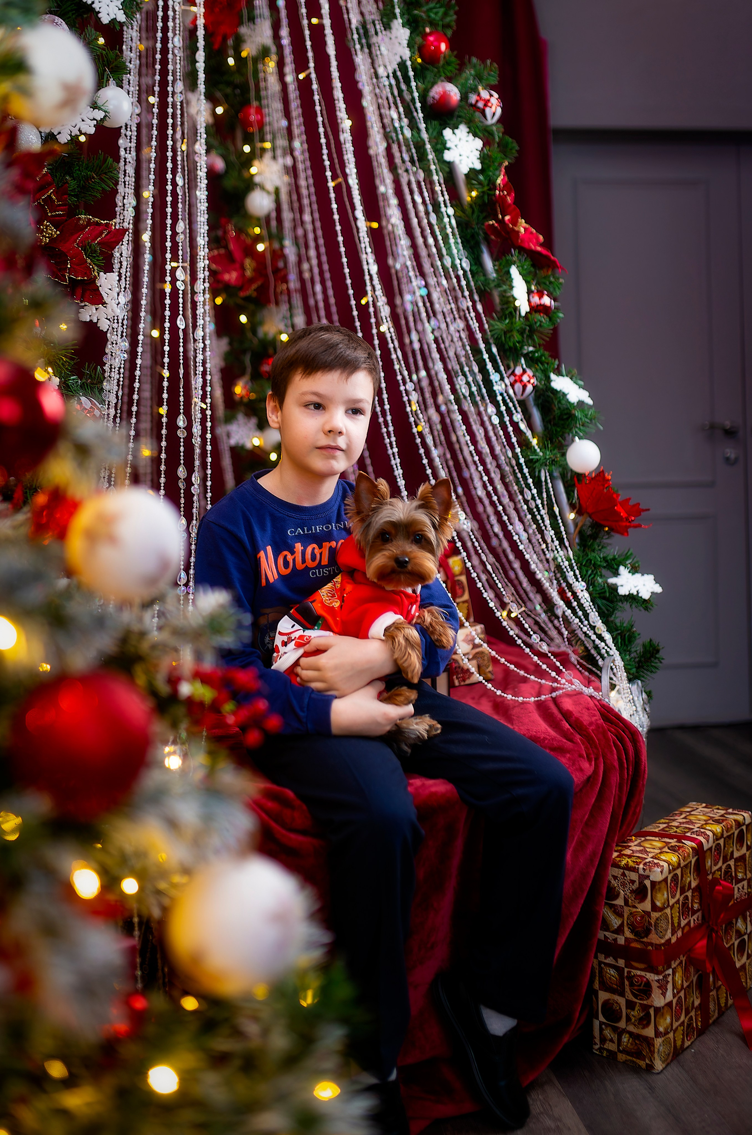 В фотостудии.Новогодняя24.Постновы. Лев Постнов.Фотограф. Нижний Новгород