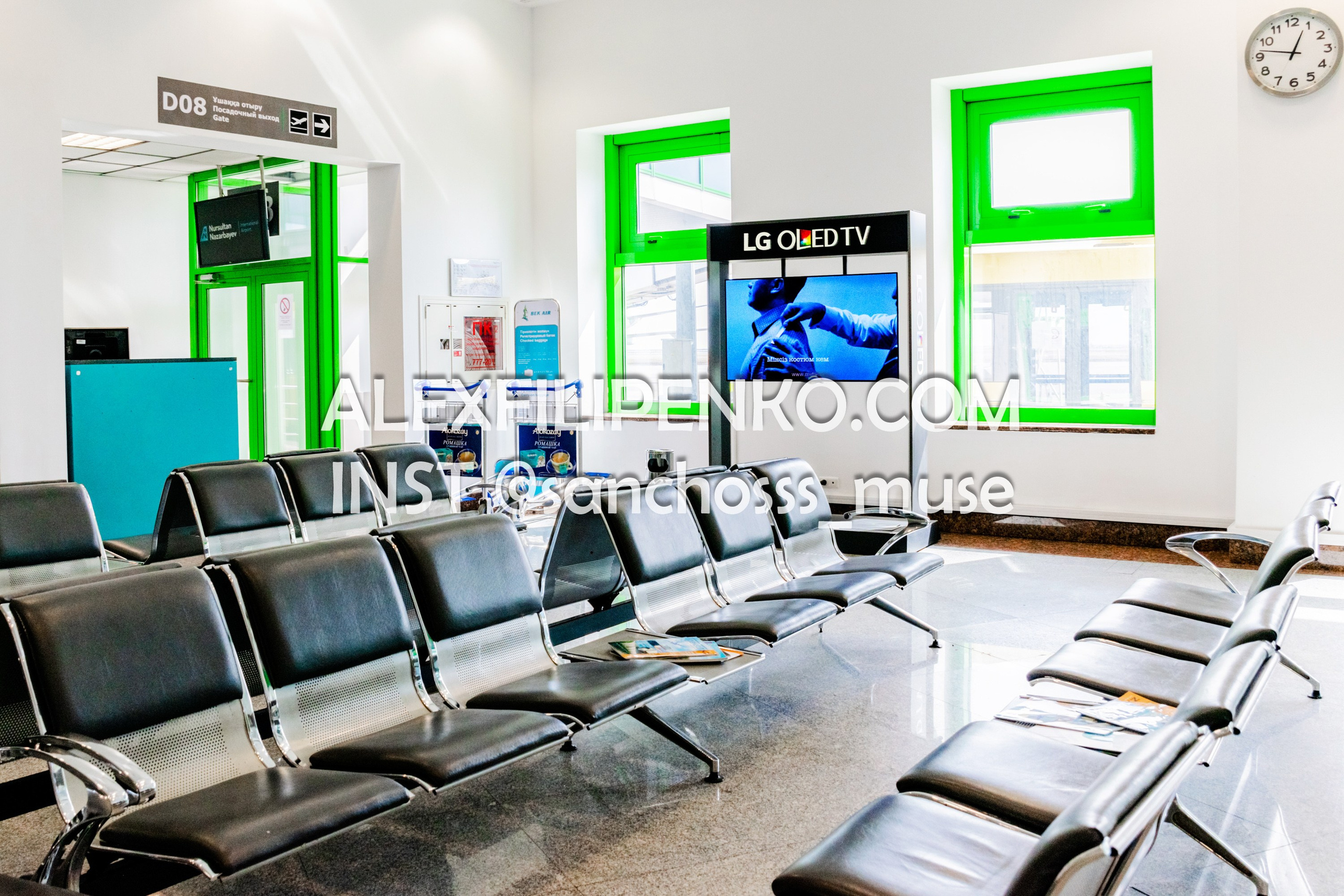 Фотосъемка для рекламного оператора MYD Production в Аэропорту Астаны. Фотограф интерьера недвижимости и архитектуры в Астане